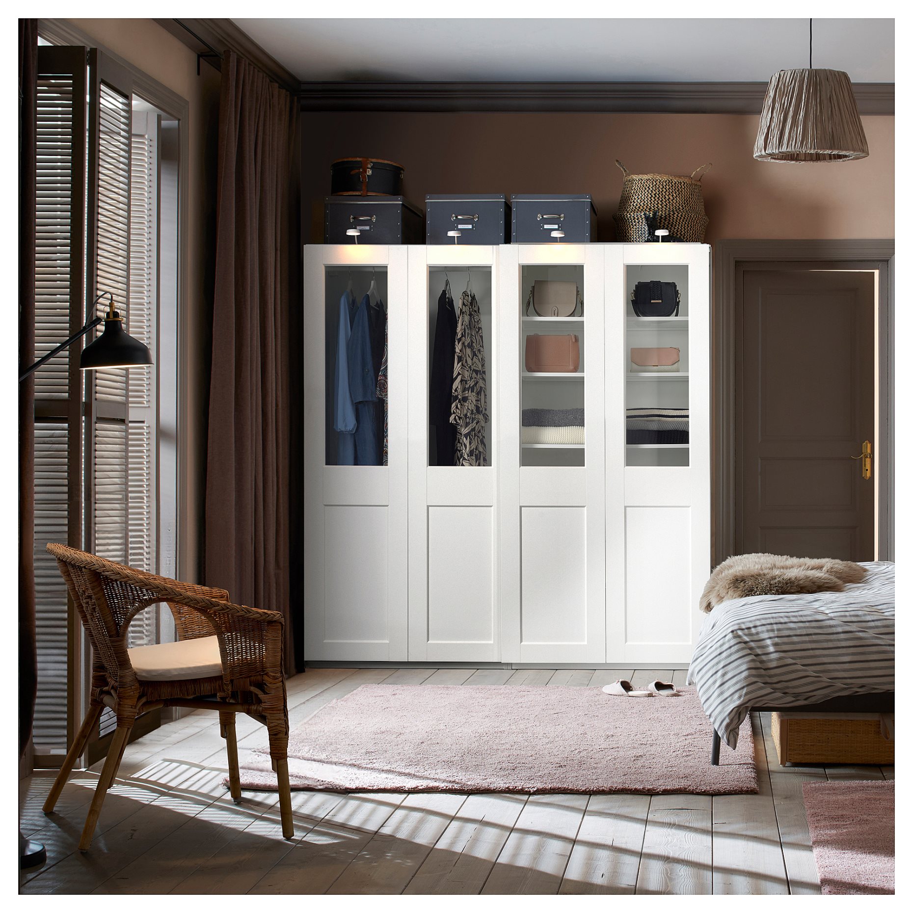 PAX/GRIMO, ντουλάπα με συρόμενες πόρτες, 200x66x201 cm, 995.031.77