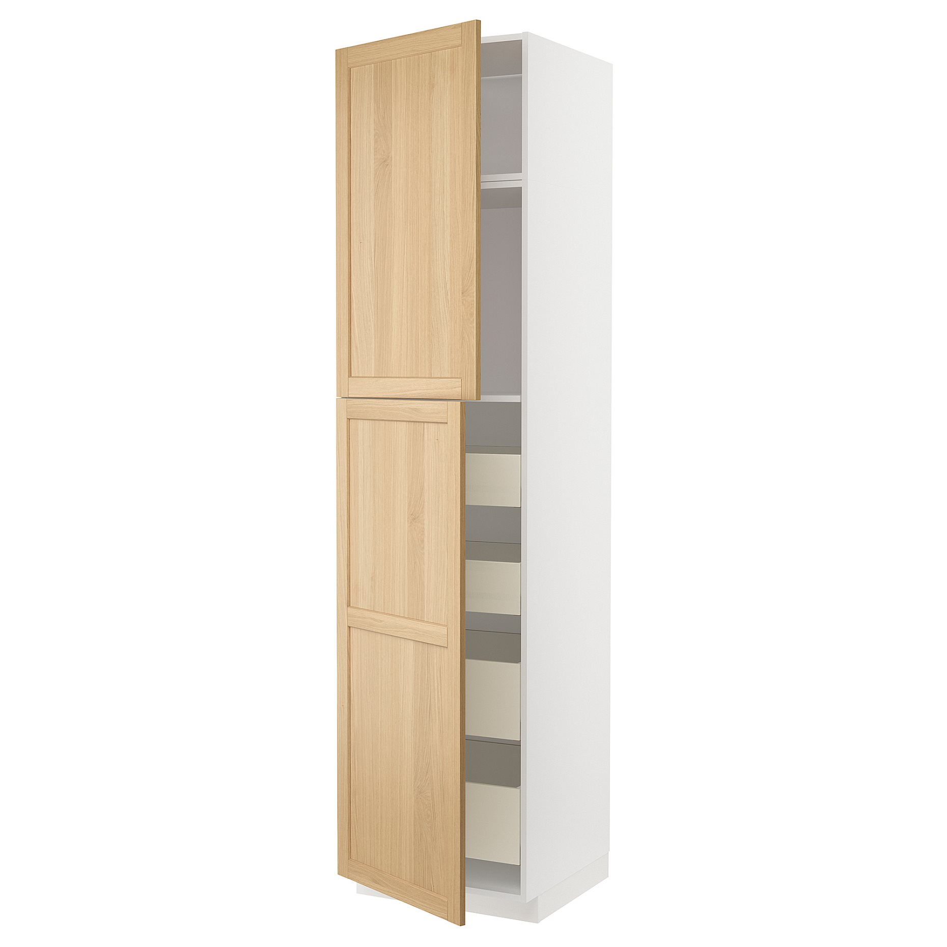METOD/MAXIMERA, high cabinet with 2 doors/4 drawers, 60x60x240 cm, 995.094.81