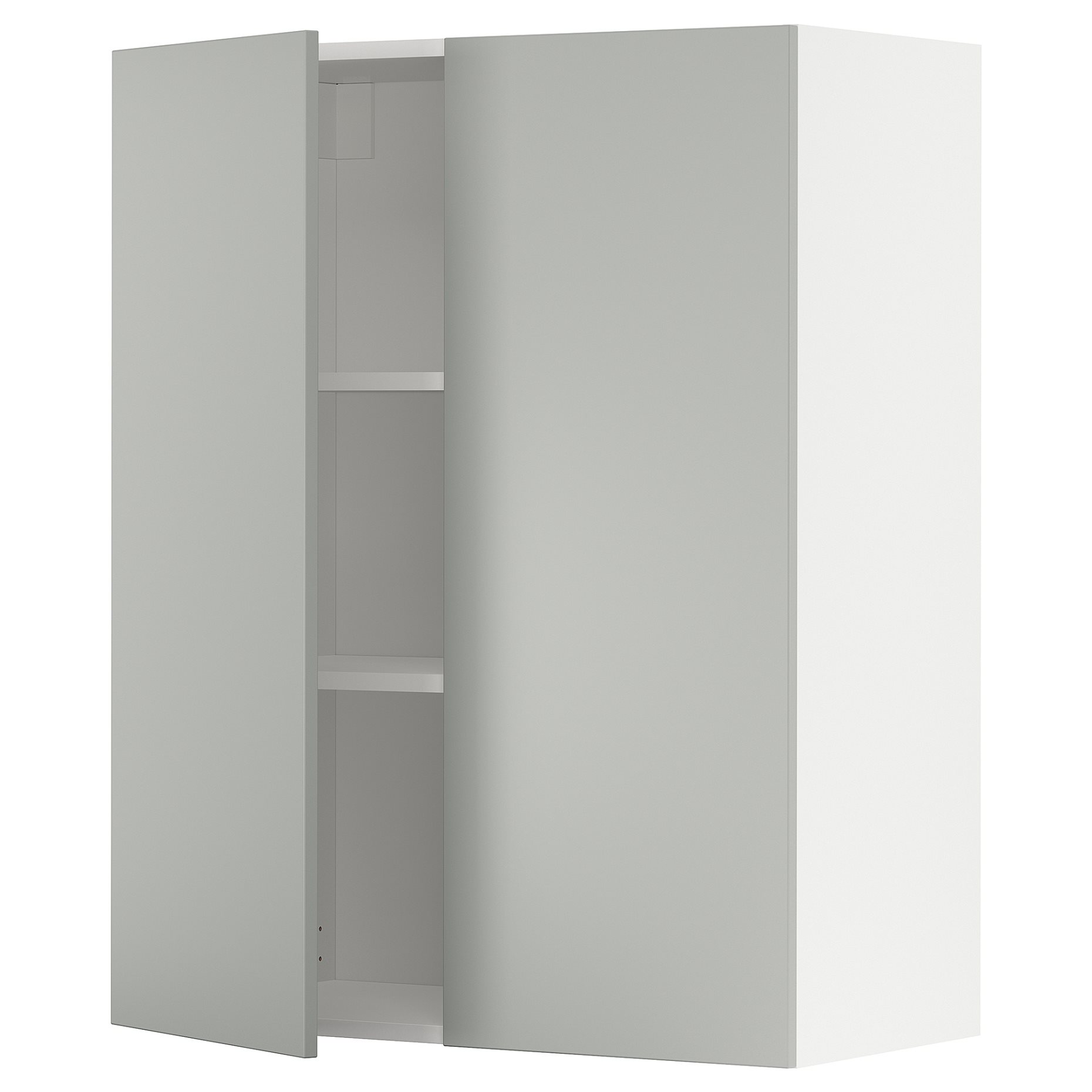 METOD, wall cabinet with shelves/2 doors, 80x100 cm, 995.383.65