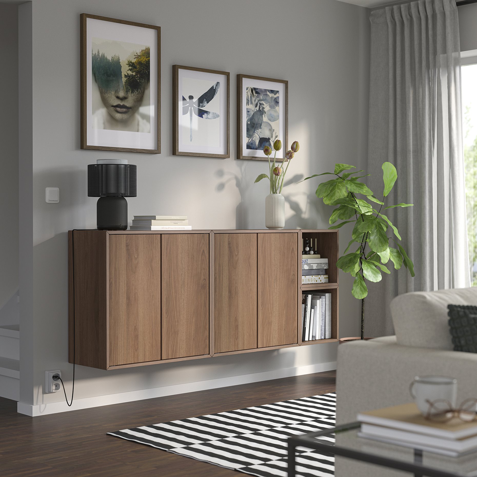 EKET, wall-mounted cabinet combination, 175x35x70 cm, 995.688.33