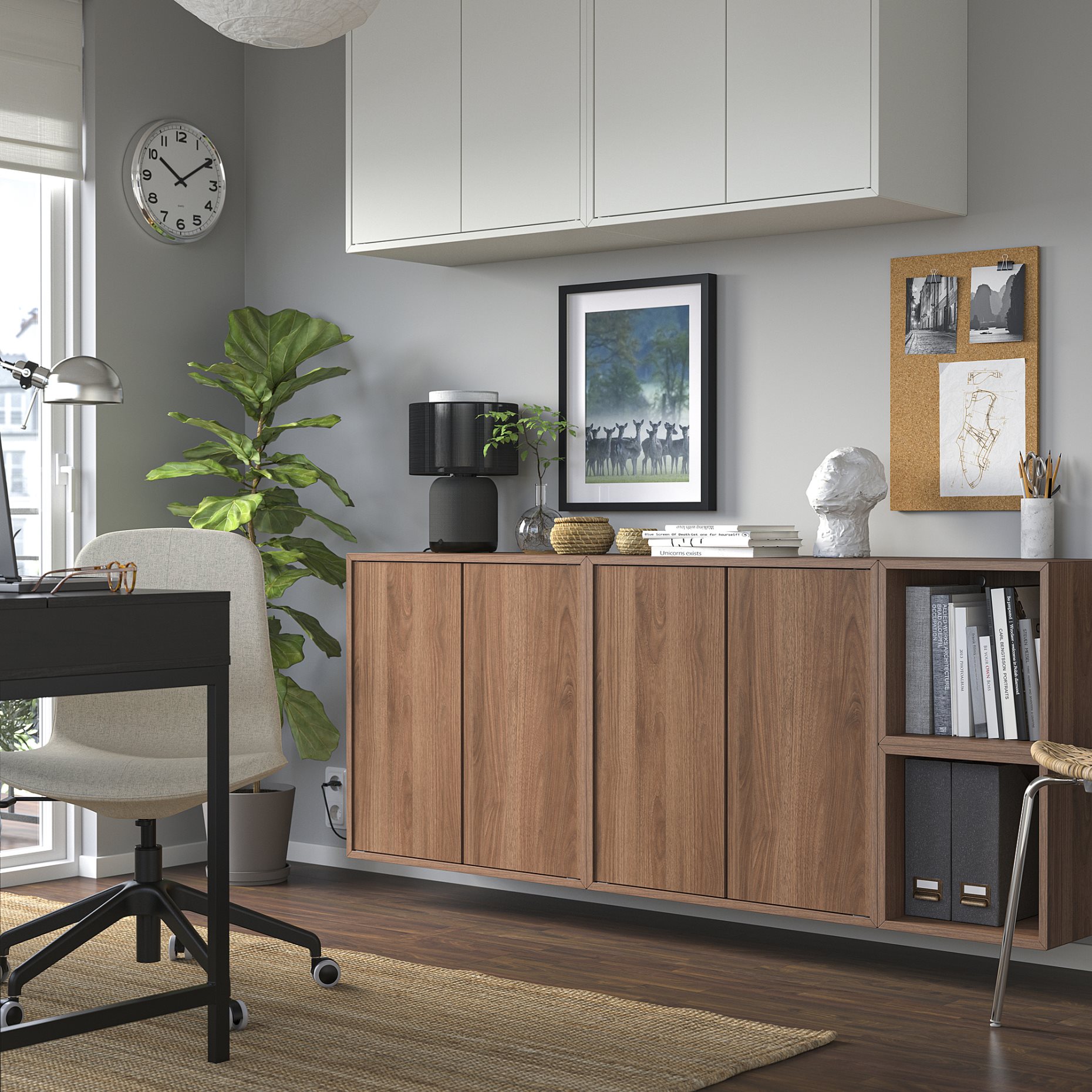 EKET, wall-mounted cabinet combination, 175x35x70 cm, 995.688.33