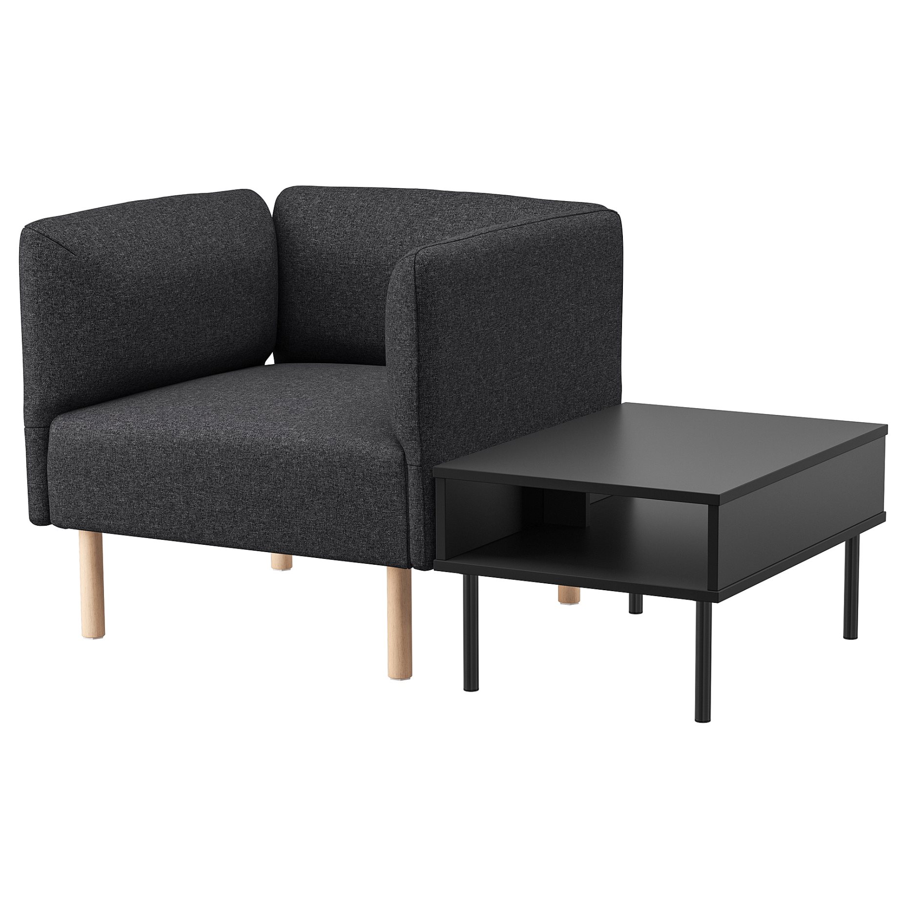 LILLEHEM, armchair with side table, 995.697.38