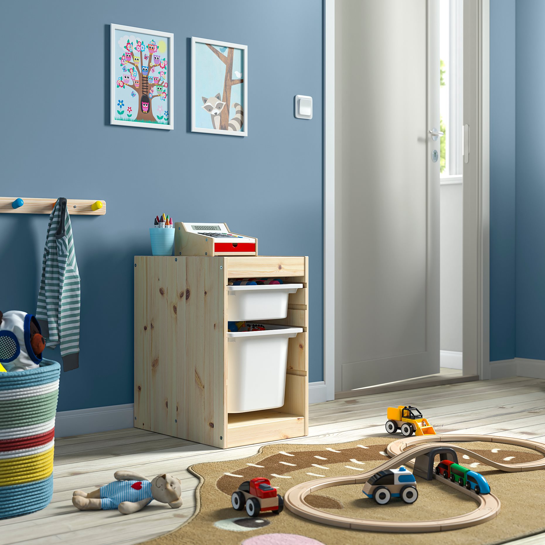 TROFAST, storage combination with boxes, 32x44x52 cm, 995.732.74