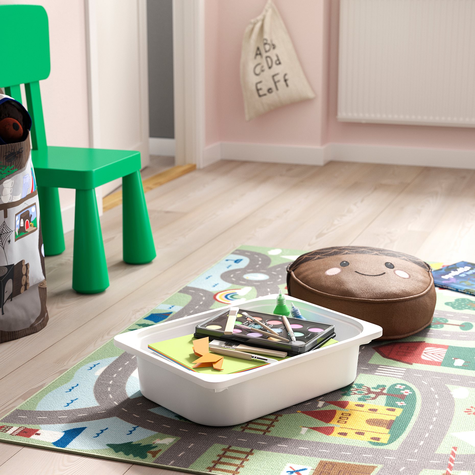 TROFAST, storage combination with boxes, 32x44x52 cm, 995.732.74