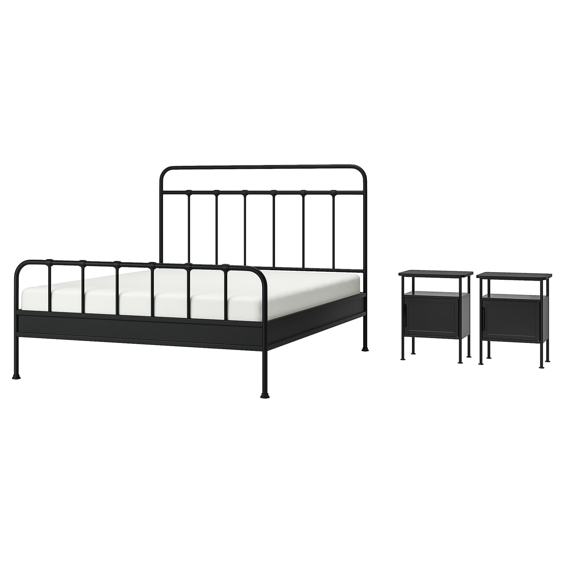 STJÄRNÖ/GRÅFJÄL, bedroom furniture set of 3, 160x200 cm, 995.776.39