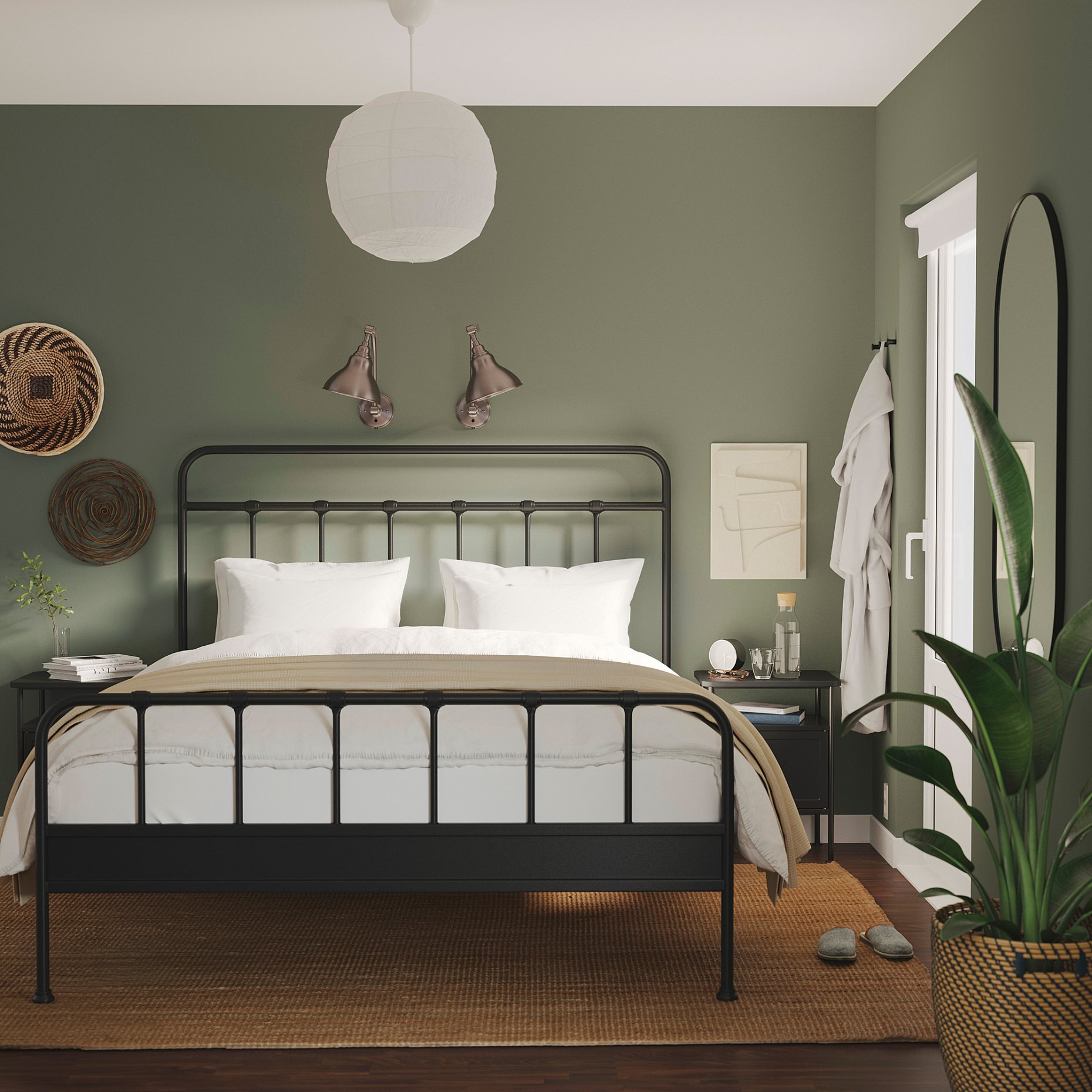 STJÄRNÖ/GRÅFJÄL, bedroom furniture set of 3, 160x200 cm, 995.776.39