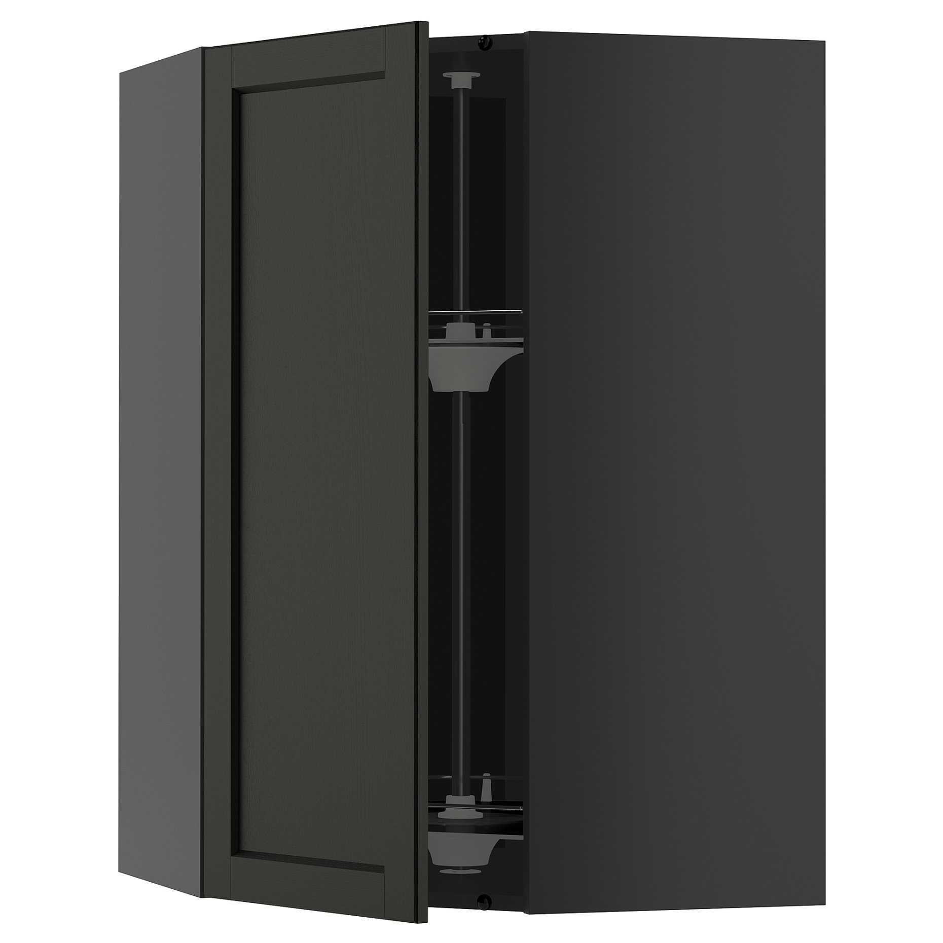 METOD, γωνιακό ντουλάπι τοίχου με καρουζέλ, 68x100 cm, 995.889.92