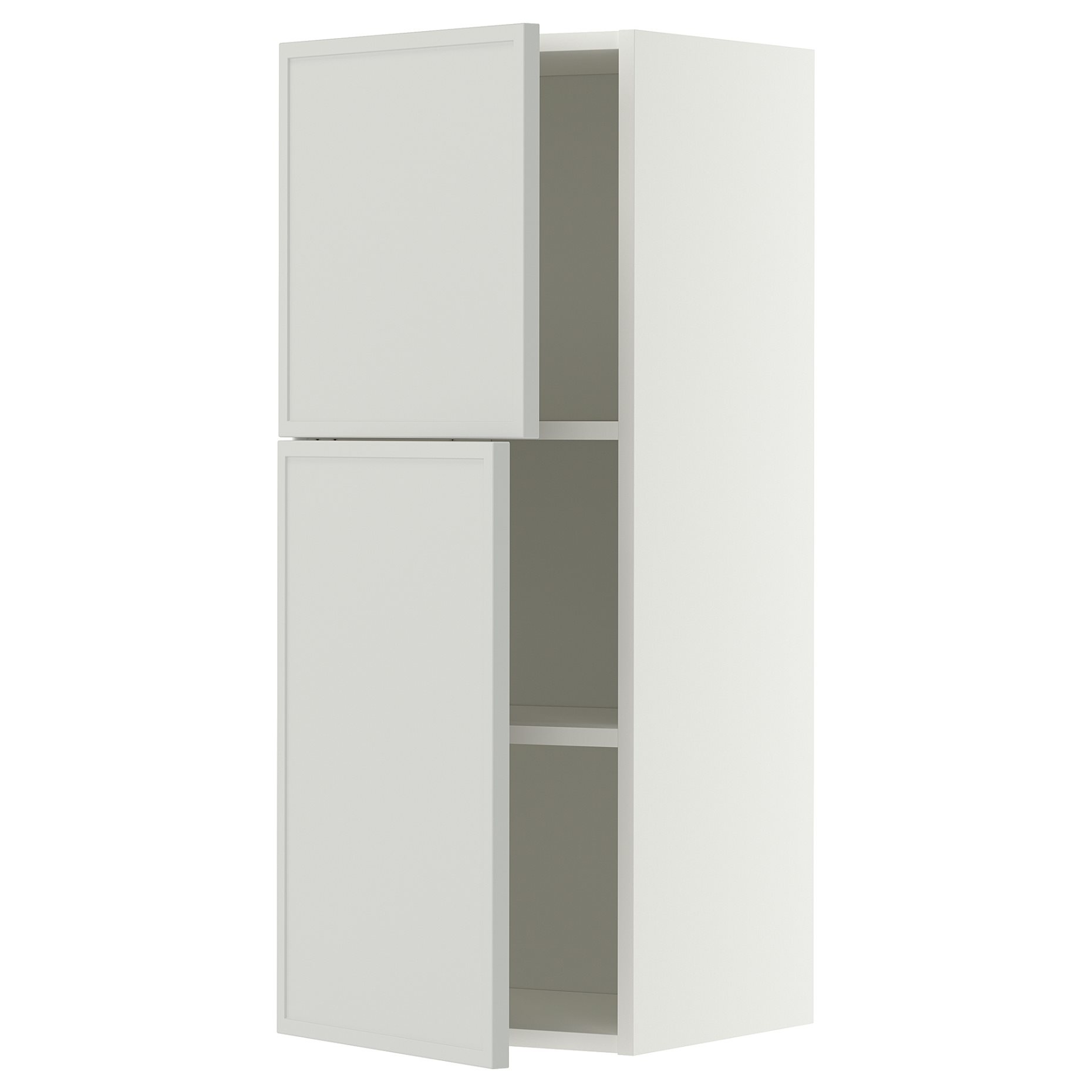 METOD, wall cabinet with shelves/2 doors, 40x100 cm, 996.055.57