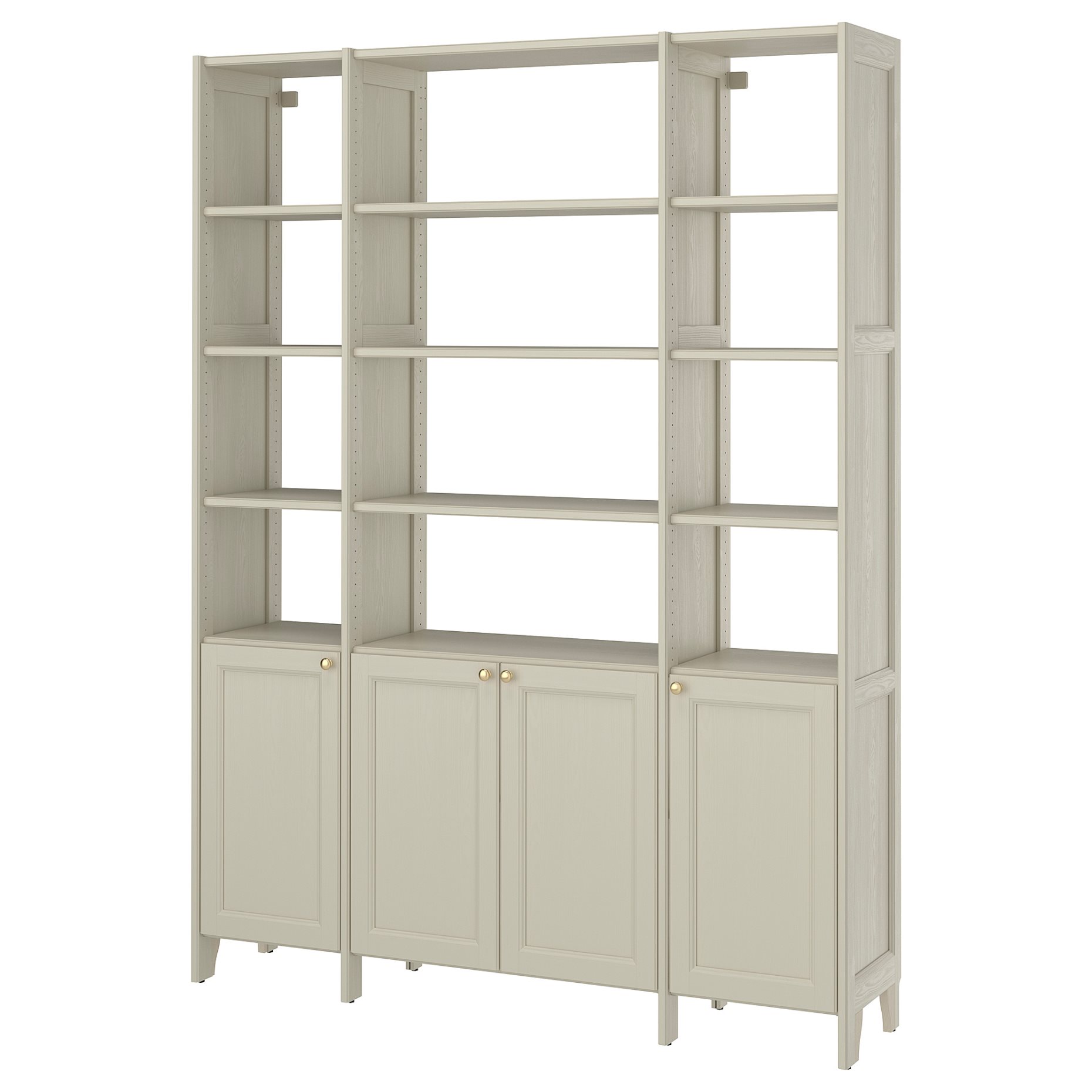 GULDDRAGARE, storage combination with 4 doors with shelves, 162x37x216 cm, 996.124.64