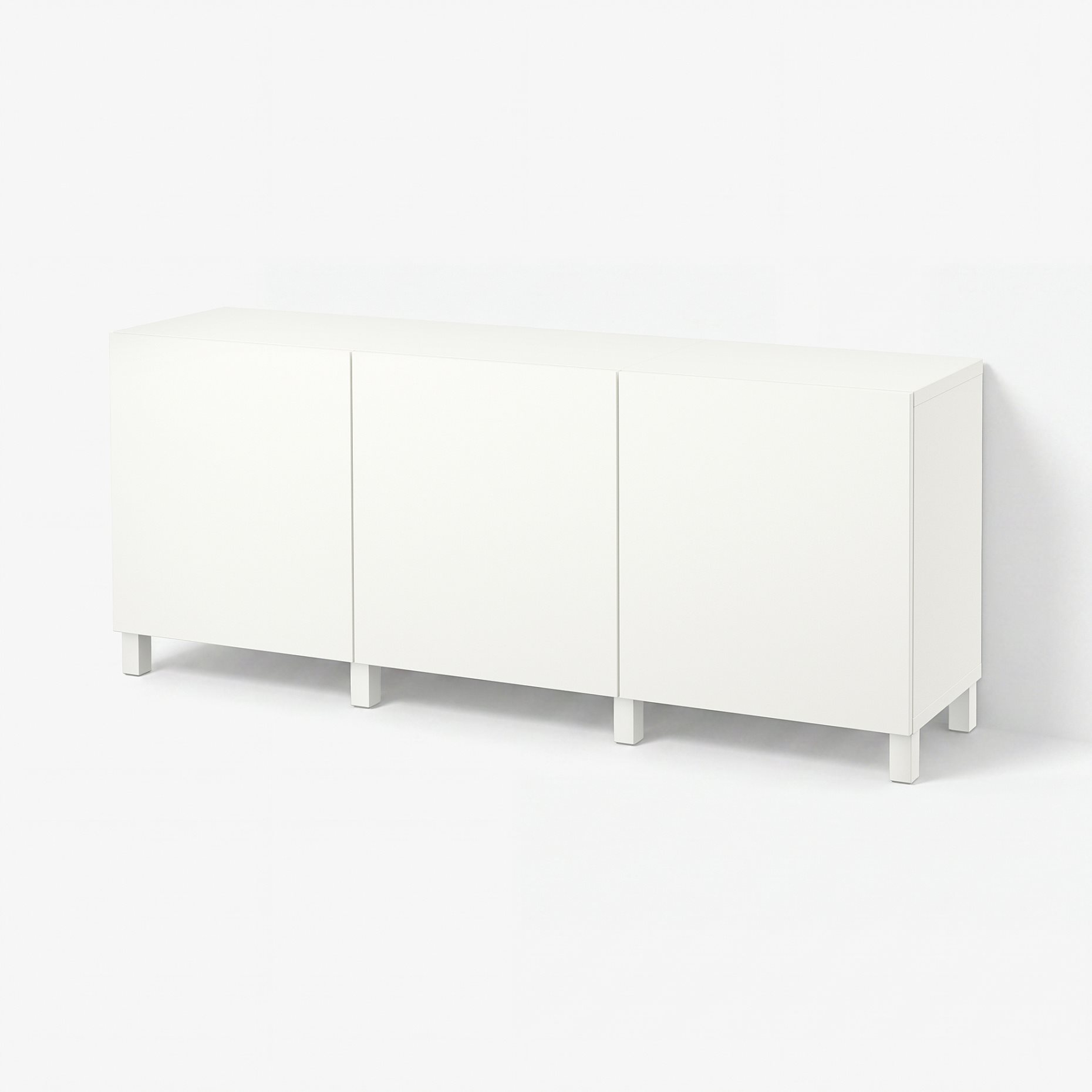BESTÅ, σύνθεση αποθήκευσης με πόρτες, 180x42x74 cm, 291.397.18