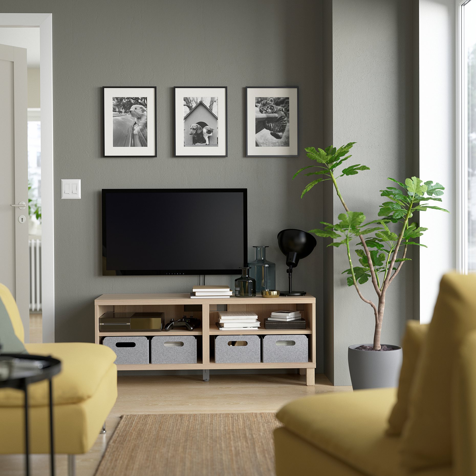 BESTÅ, έπιπλο TV, 120x40x48 cm, 090.612.30