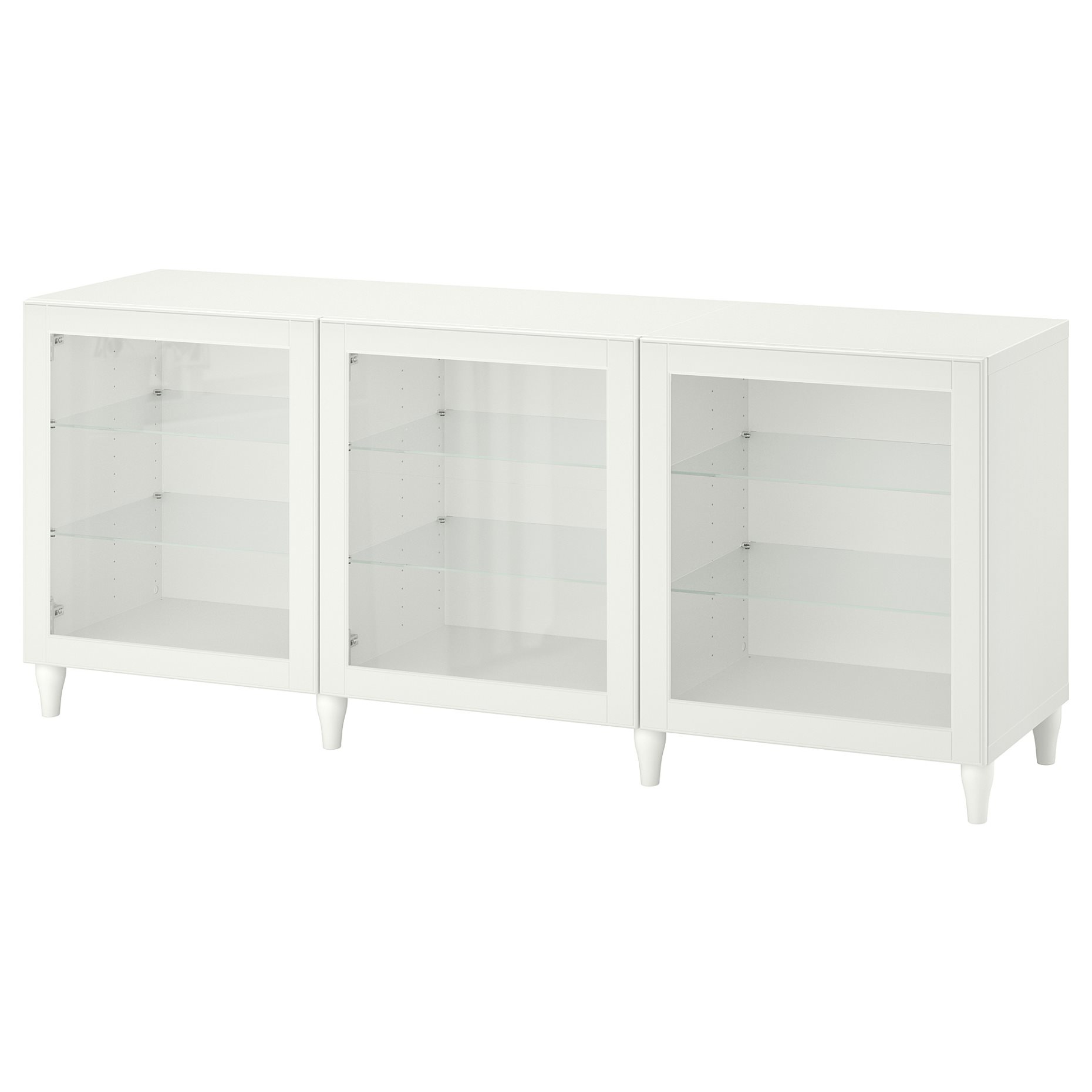 BESTÅ, σύνθεση αποθήκευσης με πόρτες, 180x42x74 cm, 293.849.03