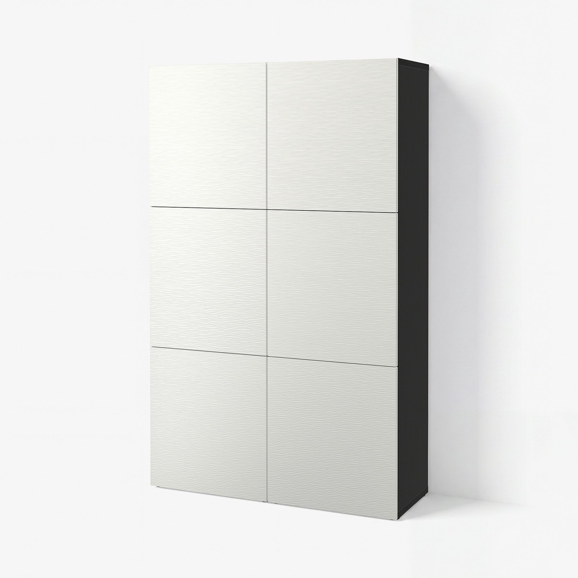 BESTÅ, σύνθεση αποθήκευσης με πόρτες, 120x42x193 cm, 590.715.28