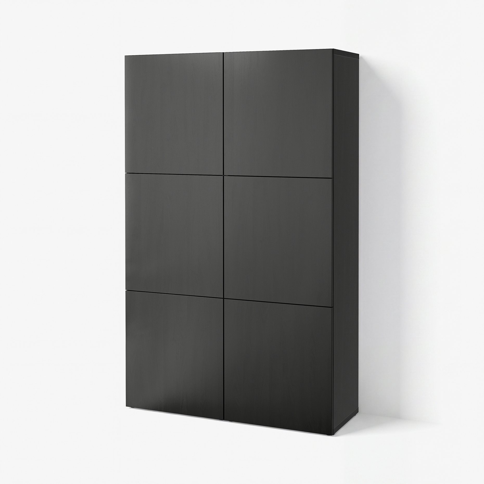 BESTÅ, σύνθεση αποθήκευσης με πόρτες, 120x42x193 cm, 890.579.03
