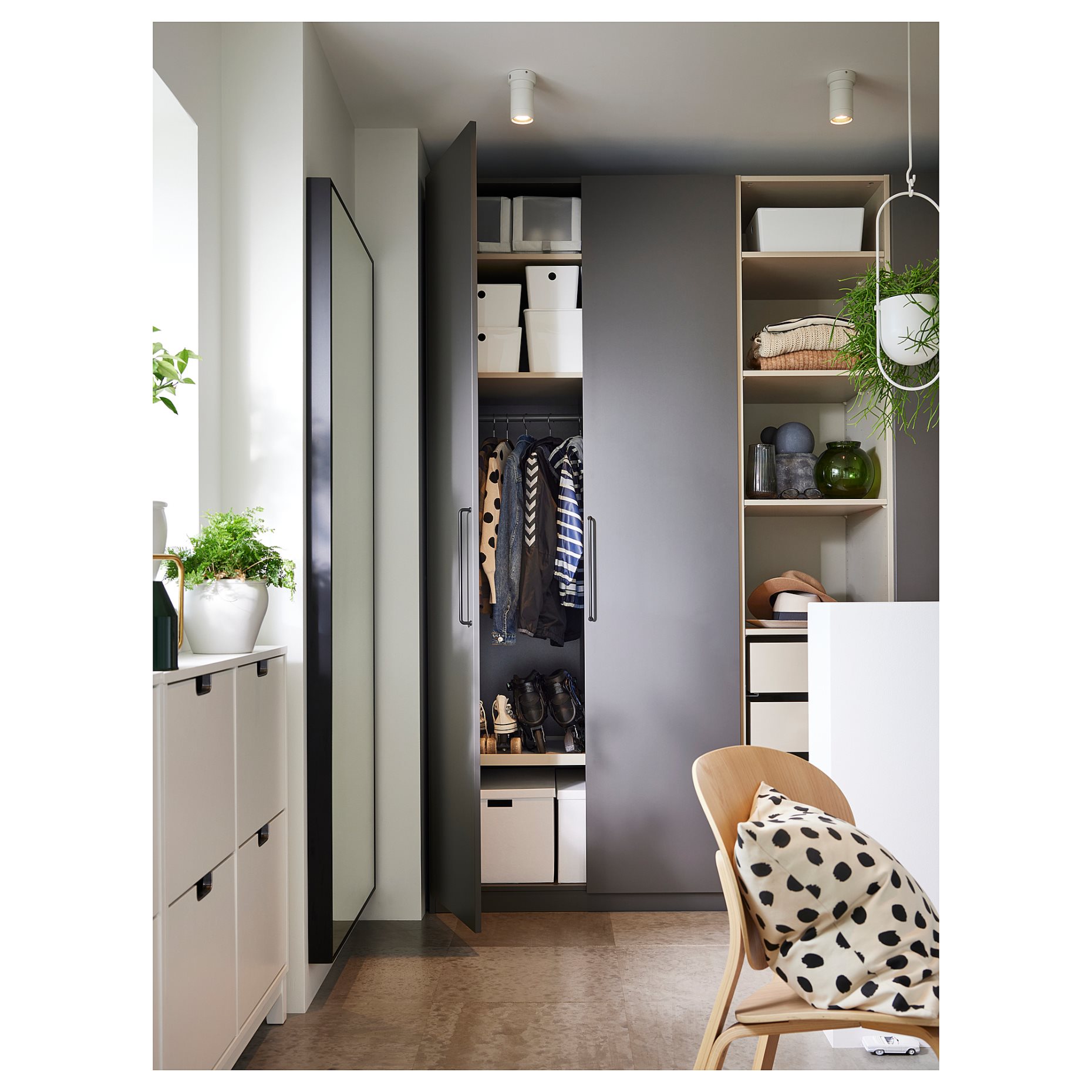 NYMÅNE, ceiling spotlight with 1 spot, 004.247.87