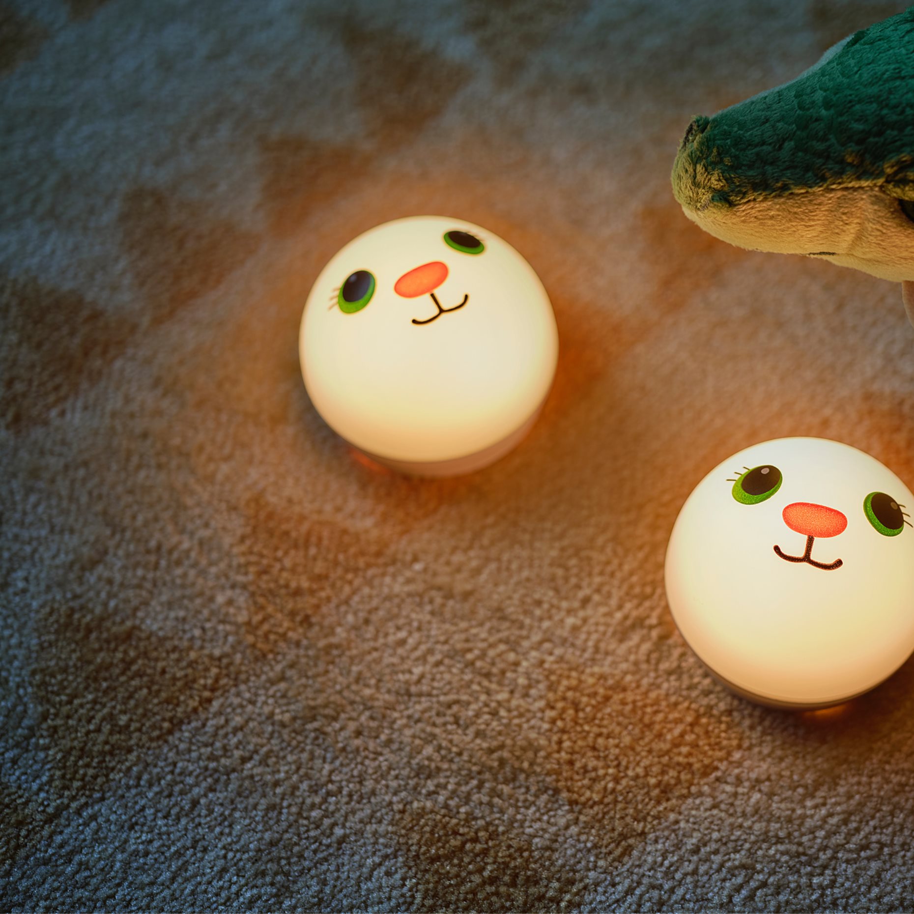 KORNSNÖ, night light with built-in LED light source/battery-operated, 004.337.20