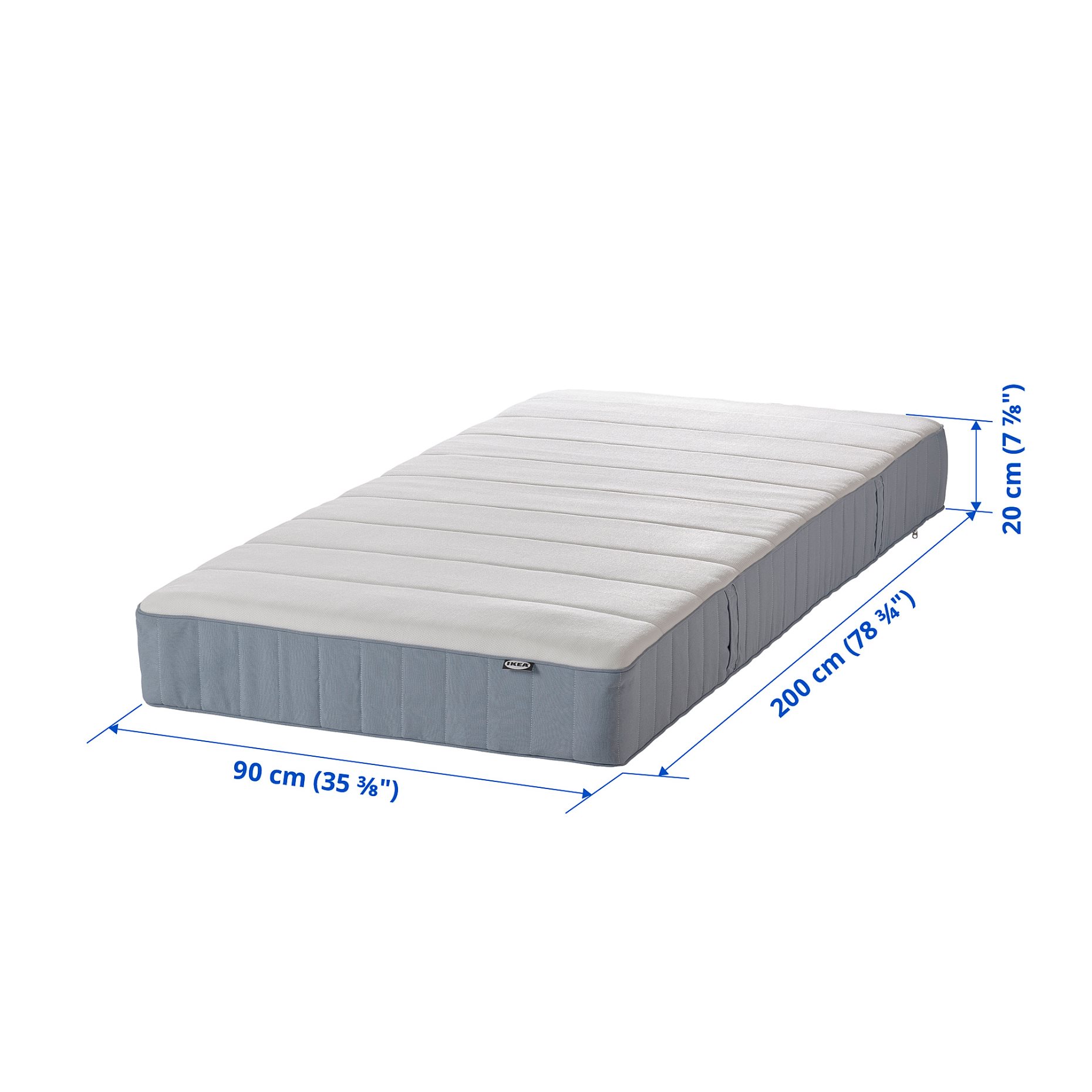 VESTERÖY, pocket sprung mattress/firm, 90x200 cm, 004.505.02