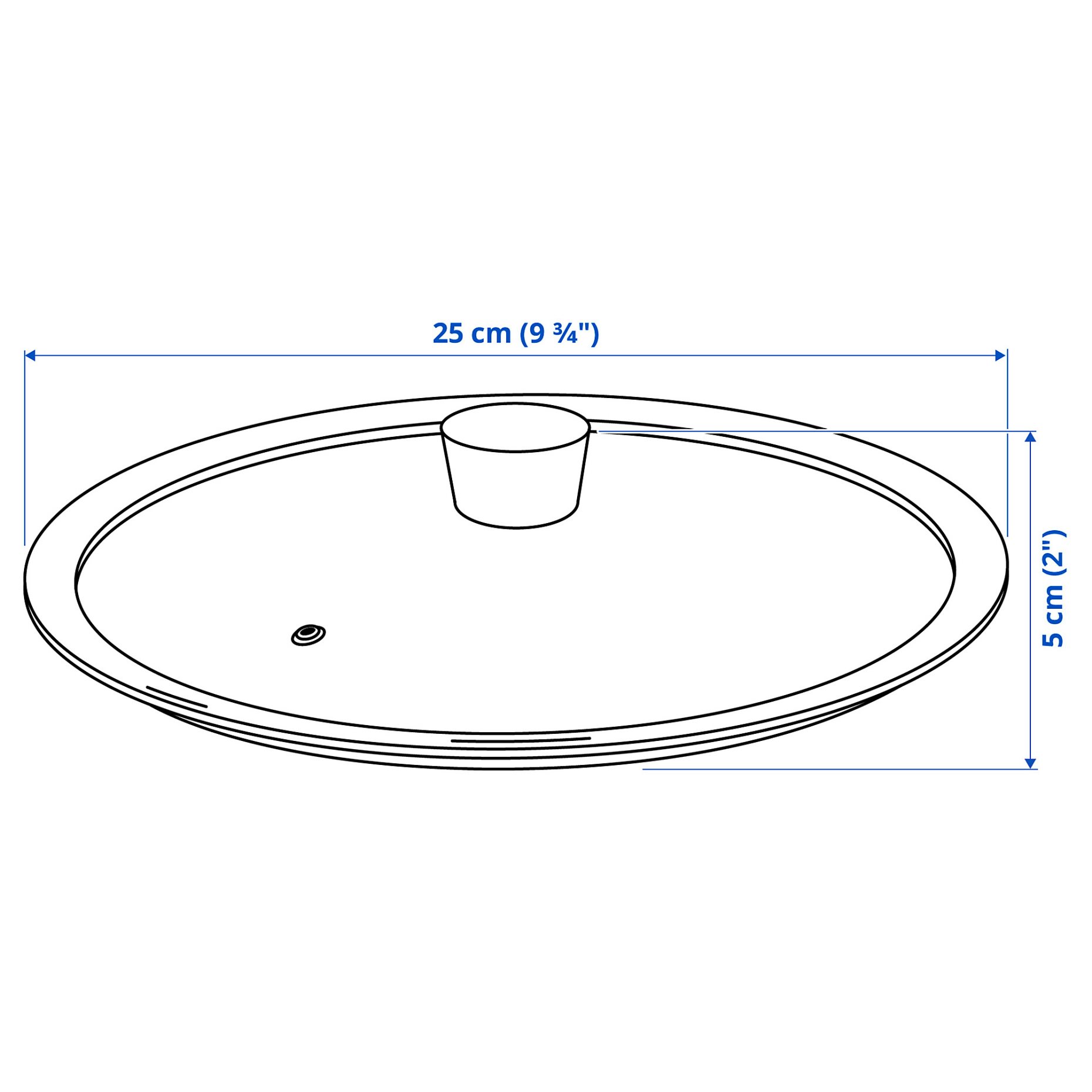KLOCKREN, pan lid, 25 cm, 004.590.22