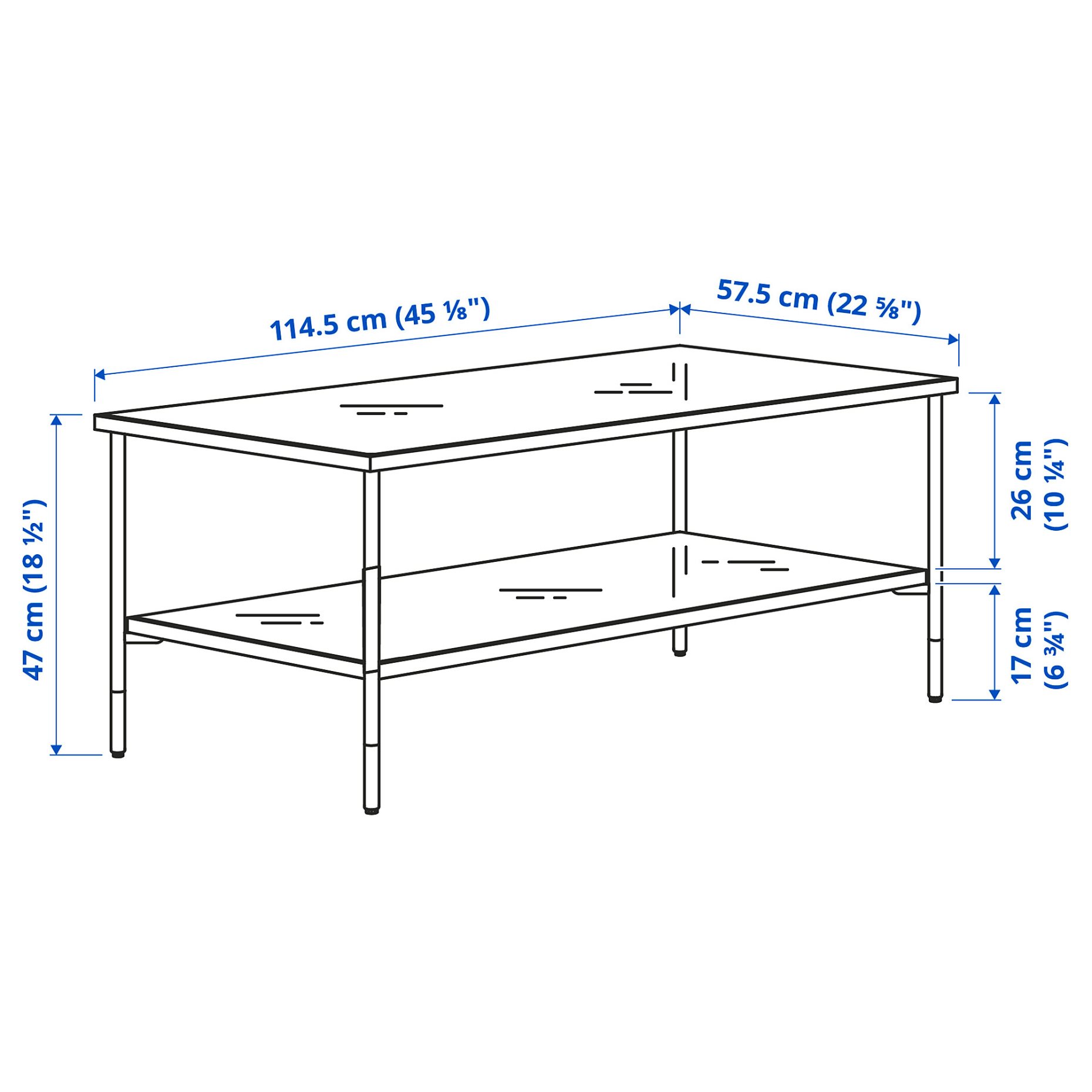 ÄSPERÖD, coffee table, 115x58 cm, 004.618.88