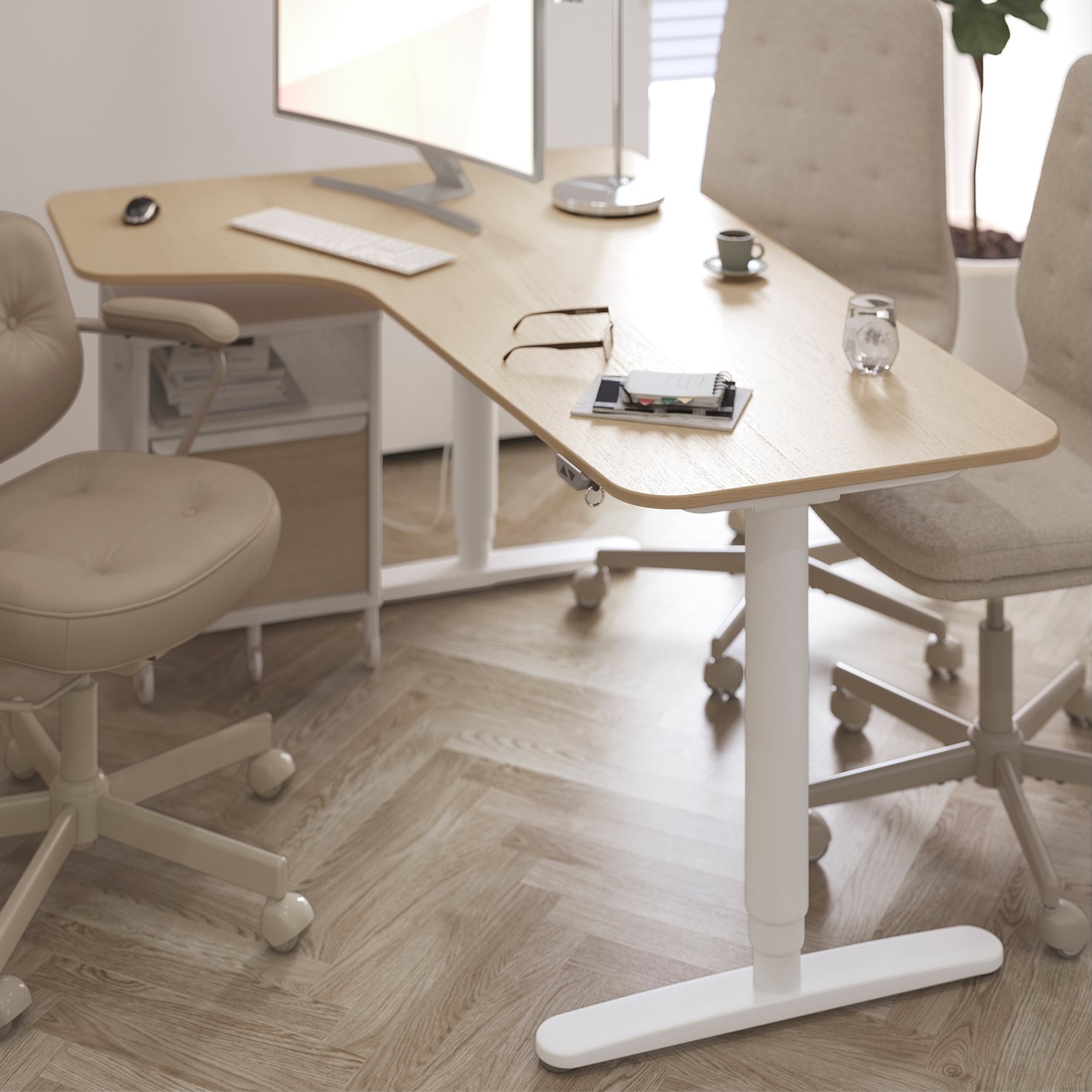 MULLFJÄLLET, conference chair with castors, 004.724.91