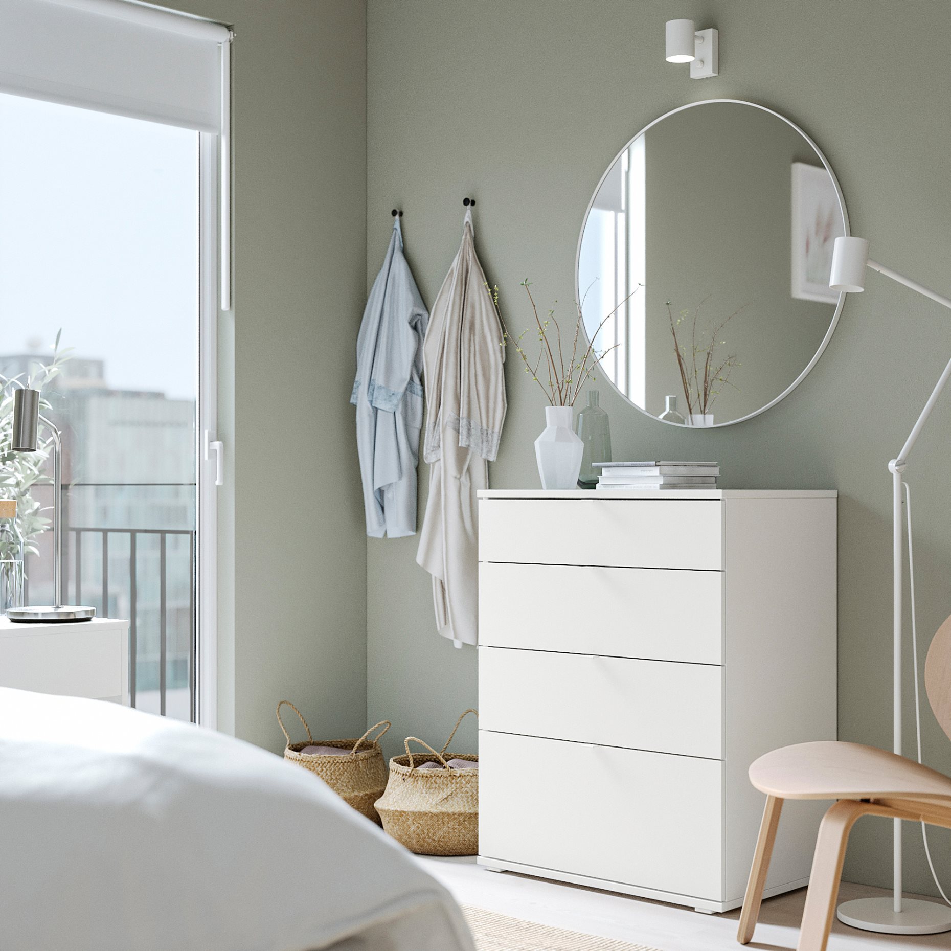 VIHALS, chest of 4 drawers, 70x47x90 cm, 004.832.39