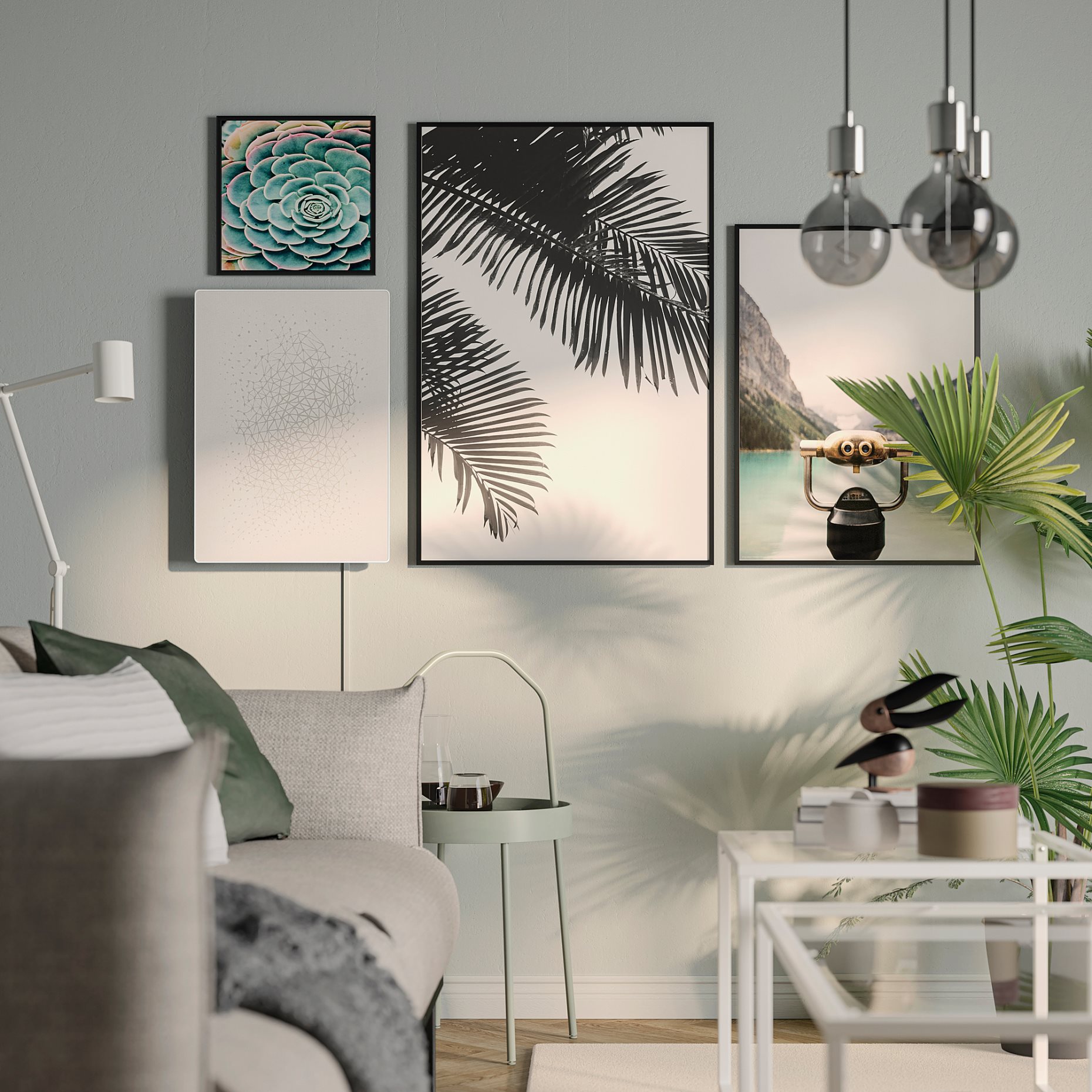 SYMFONISK, picture frame with WiFi speaker, 004.857.66