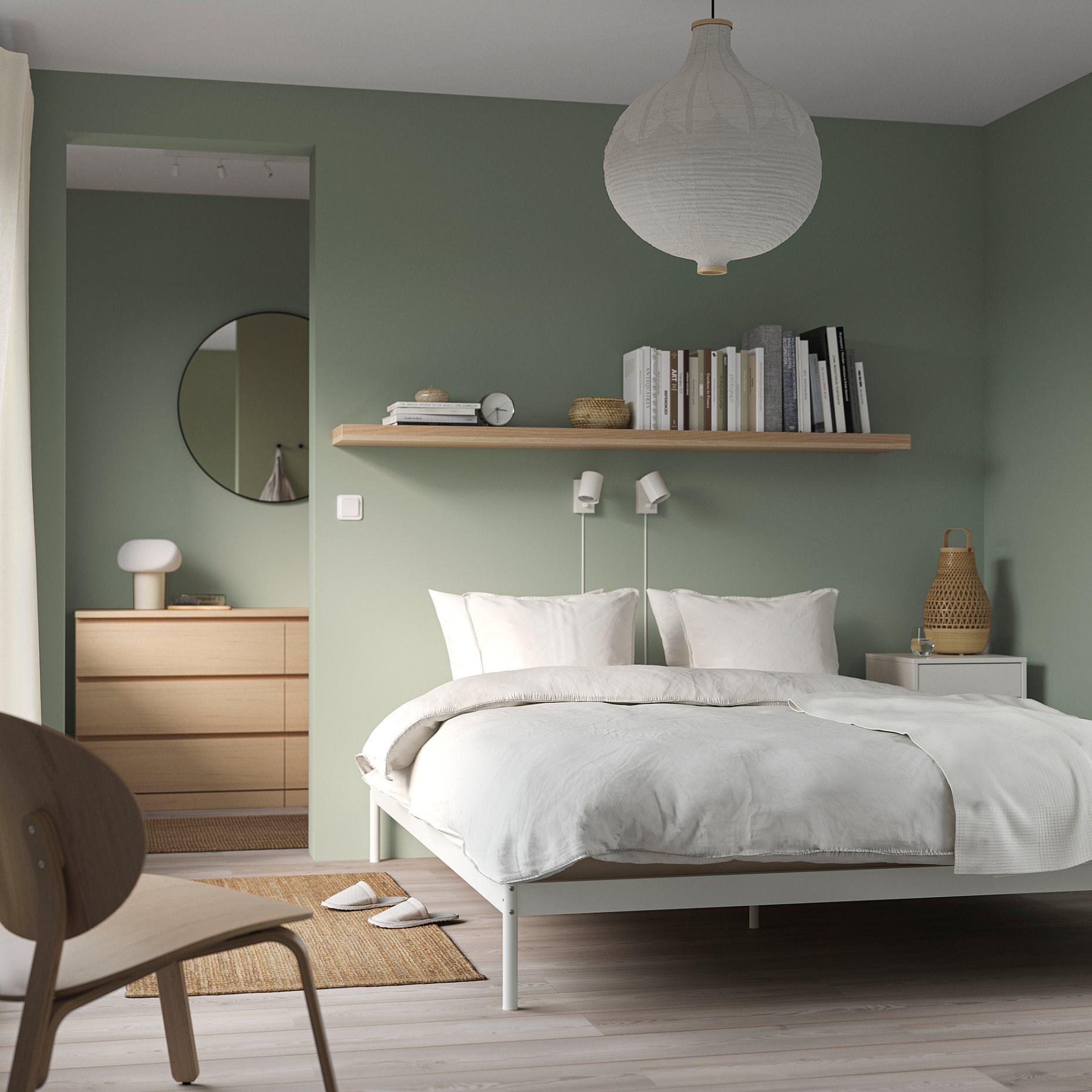 VEVELSTAD, bed frame, 140x200 cm, 005.055.28