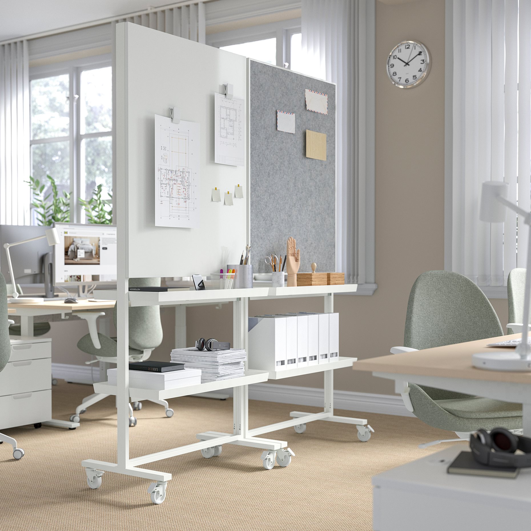 MITTZON, display shelf for frame with castors, 80x4 cm, 005.286.38