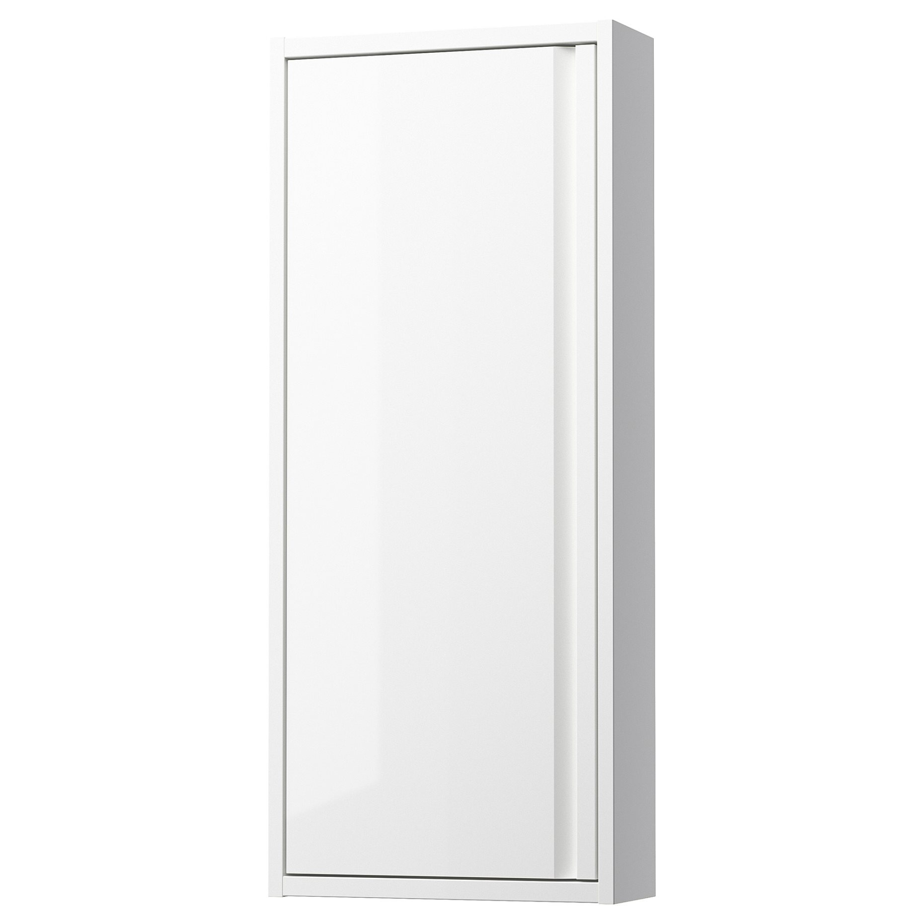 ANGSJON, wall cabinet with door/high-gloss, 40x15x95 cm, 005.350.78