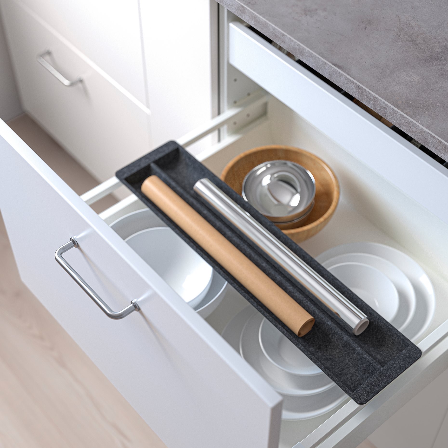 UPPDATERA, sliding organiser for drawer, 60 cm, 005.441.86