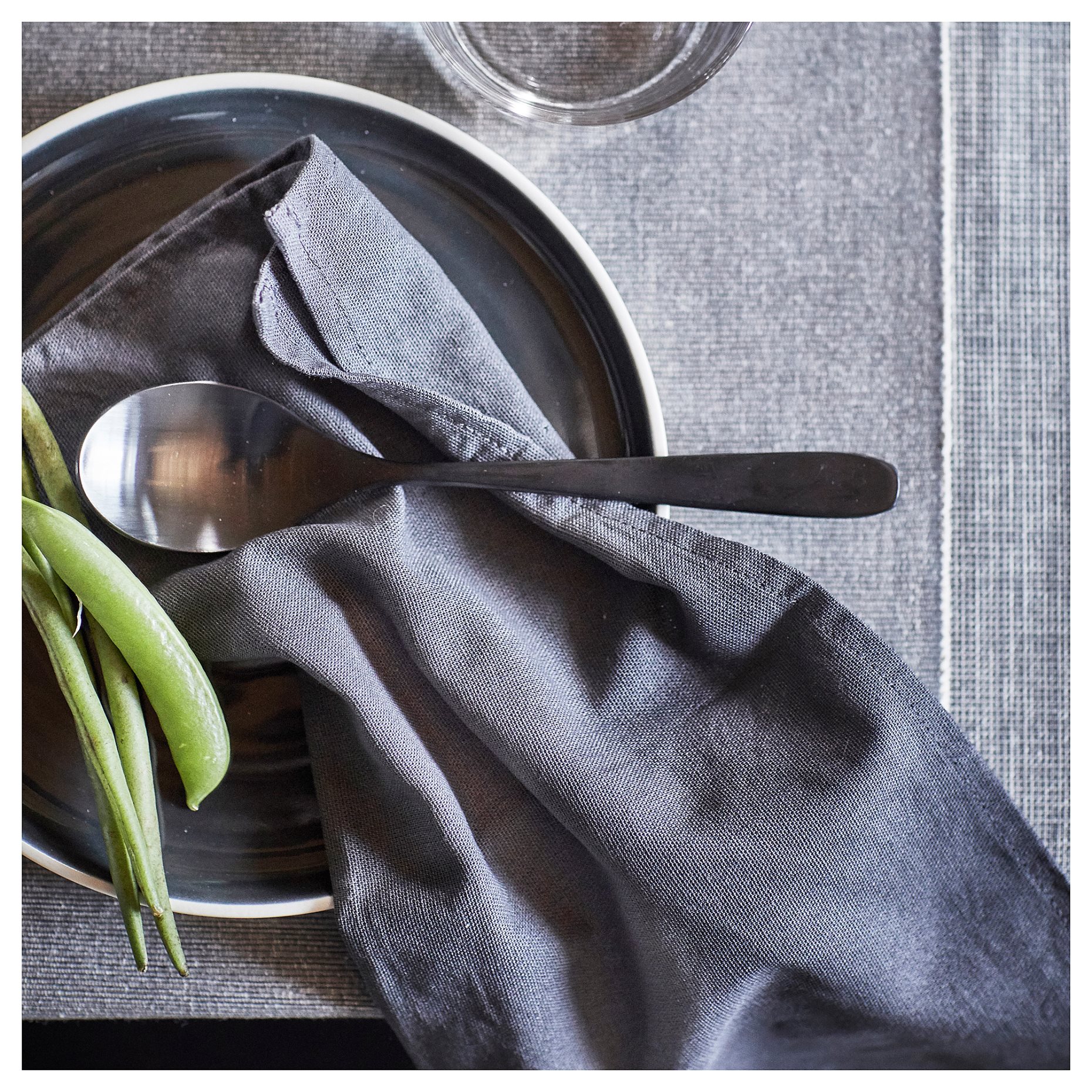 SVARTSENAP, napkin/4 pack, 35x35 cm, 005.459.25