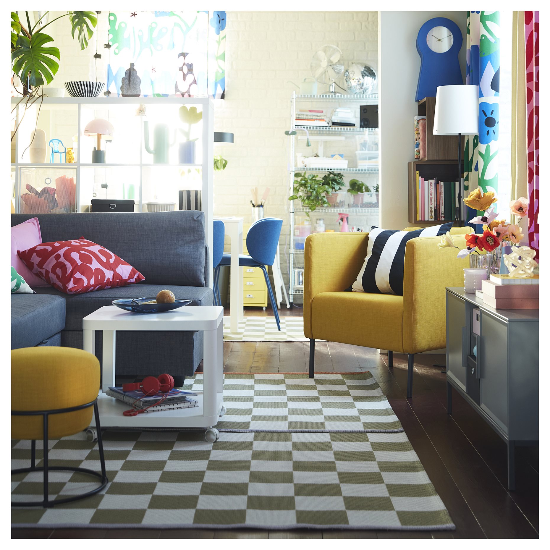 KLASSRUM, rug flatwoven, 133x195 cm, 005.558.63