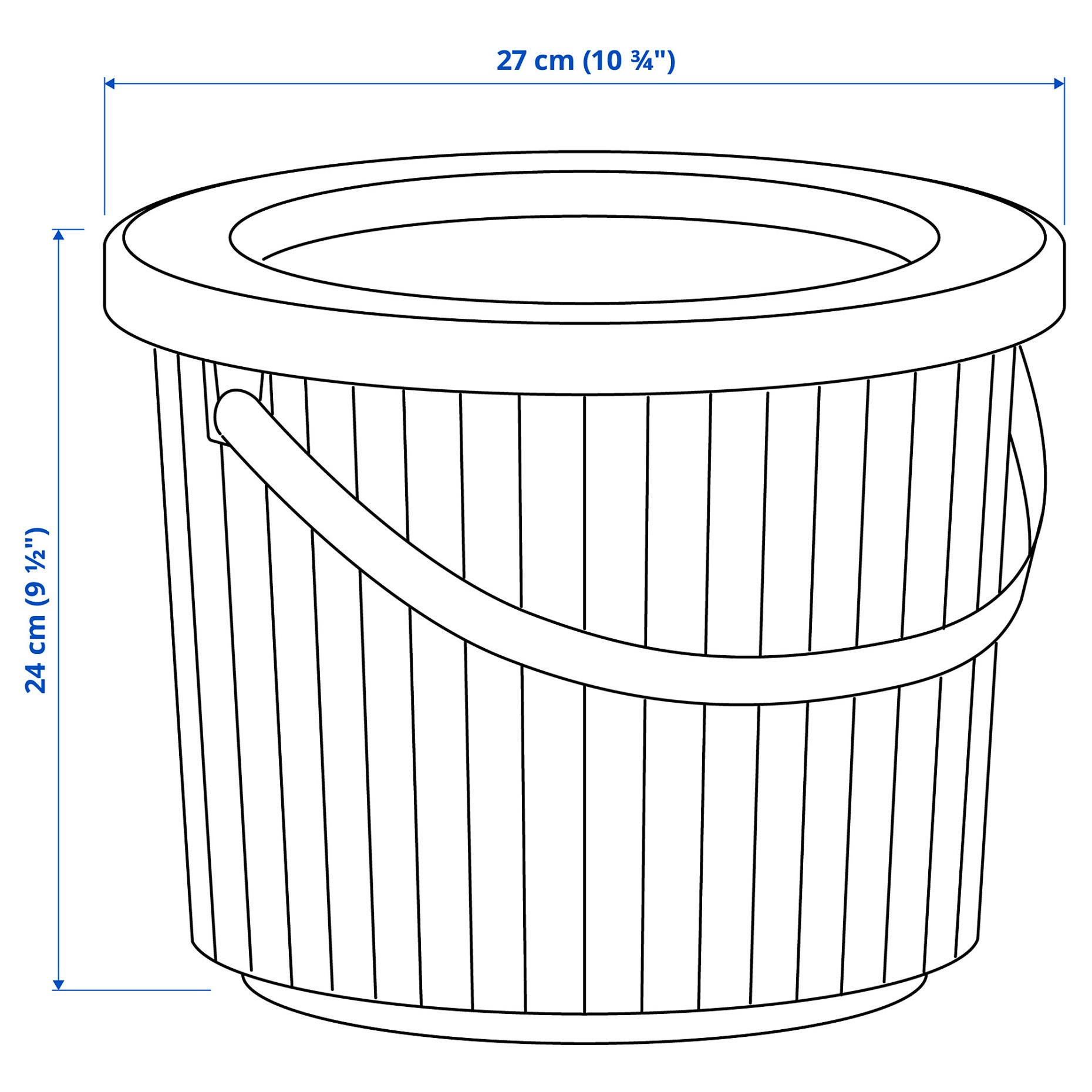 DAMMANG, bin with lid, 8 l, 005.599.84