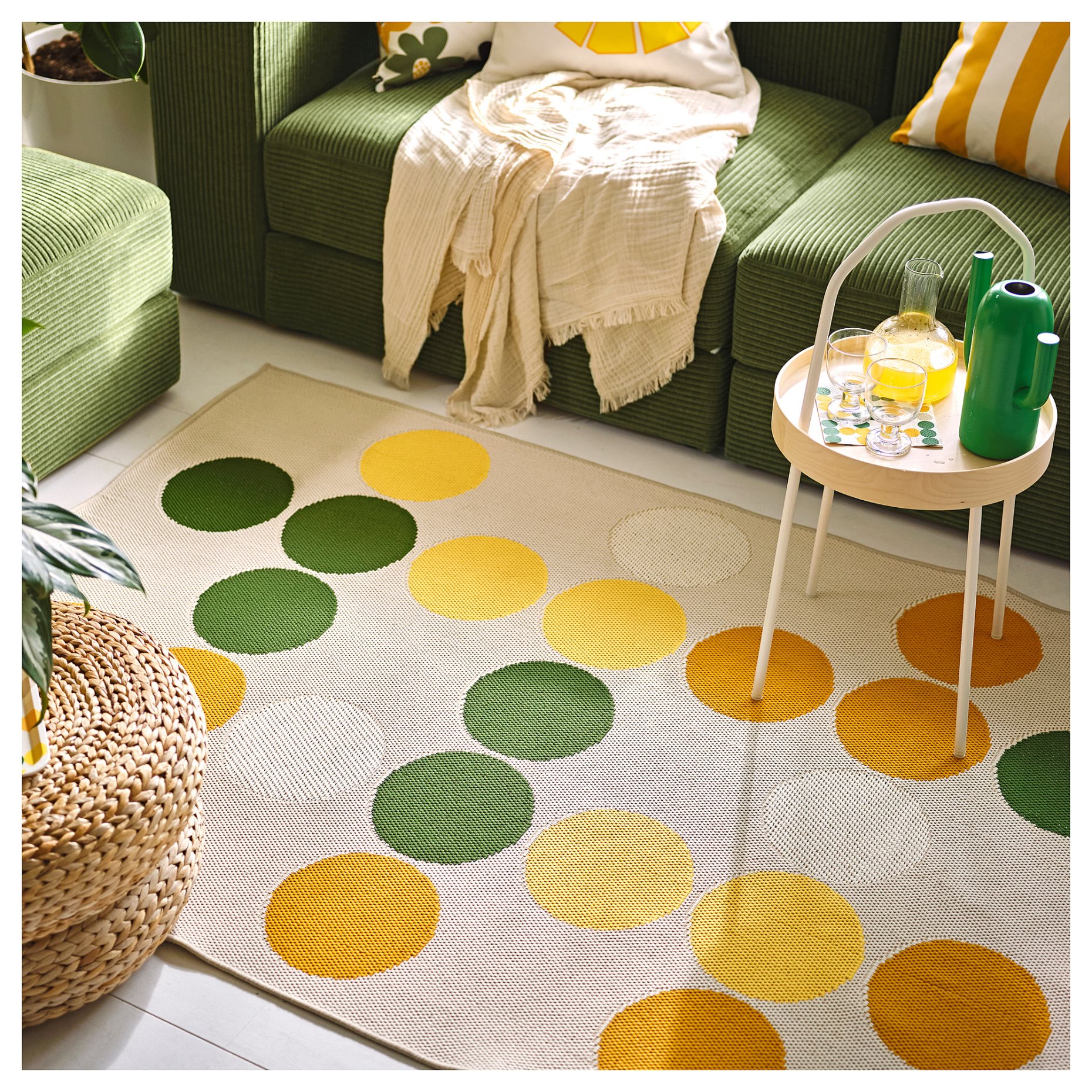 BROGGAN, rug flatwoven/in/outdoor, 133x195 cm, 005.707.74