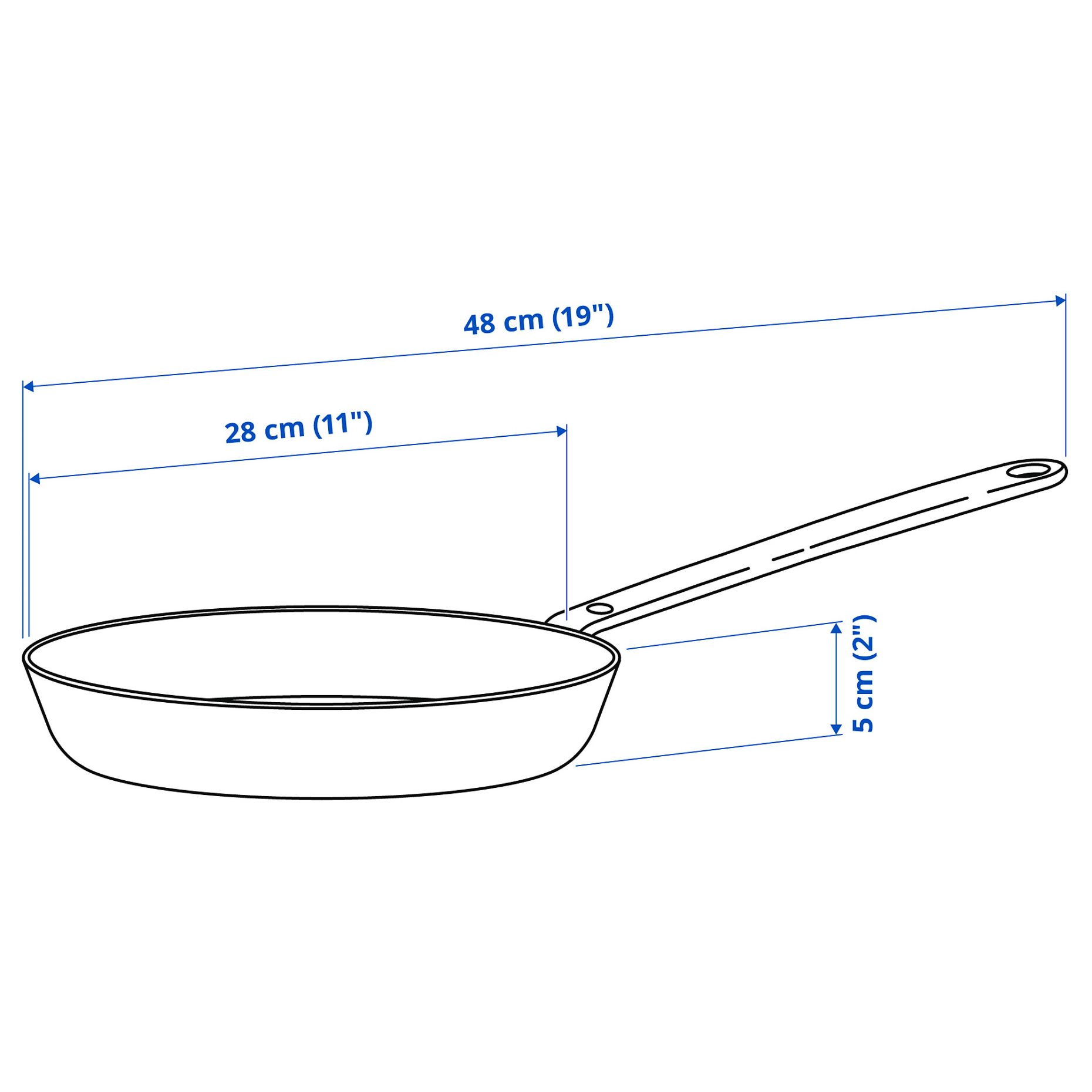 HEMKOMST, τηγάνι/αντικολλητική επένδυση, 28 cm, 005.800.99