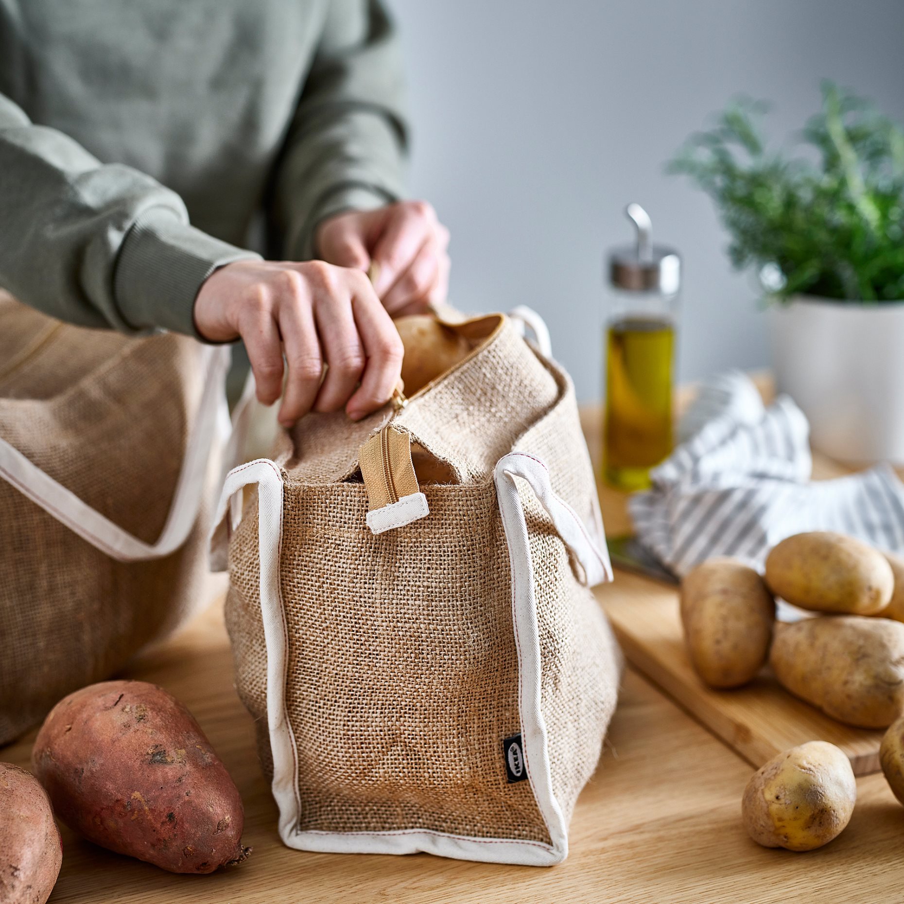 GULLRISMOTT, food storage bag for potatoes/2 piece, 9.0 l, 005.817.96