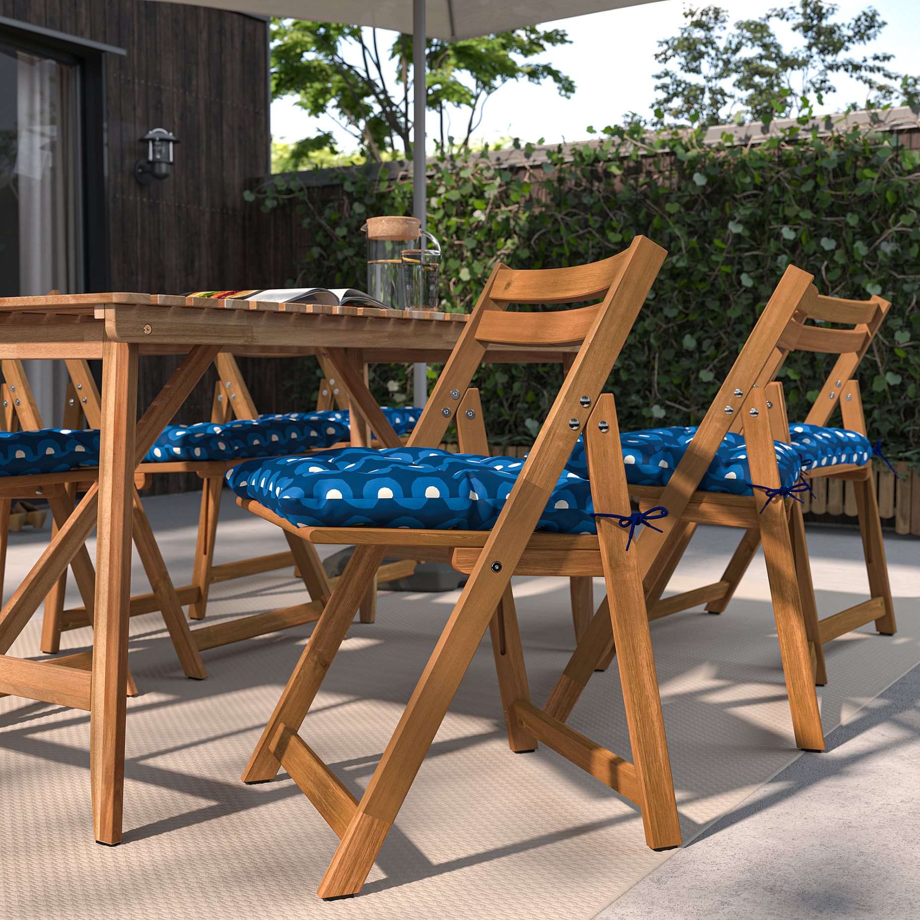 KLÖSAN, chair cushion/outdoor, 44x44 cm, 005.838.18