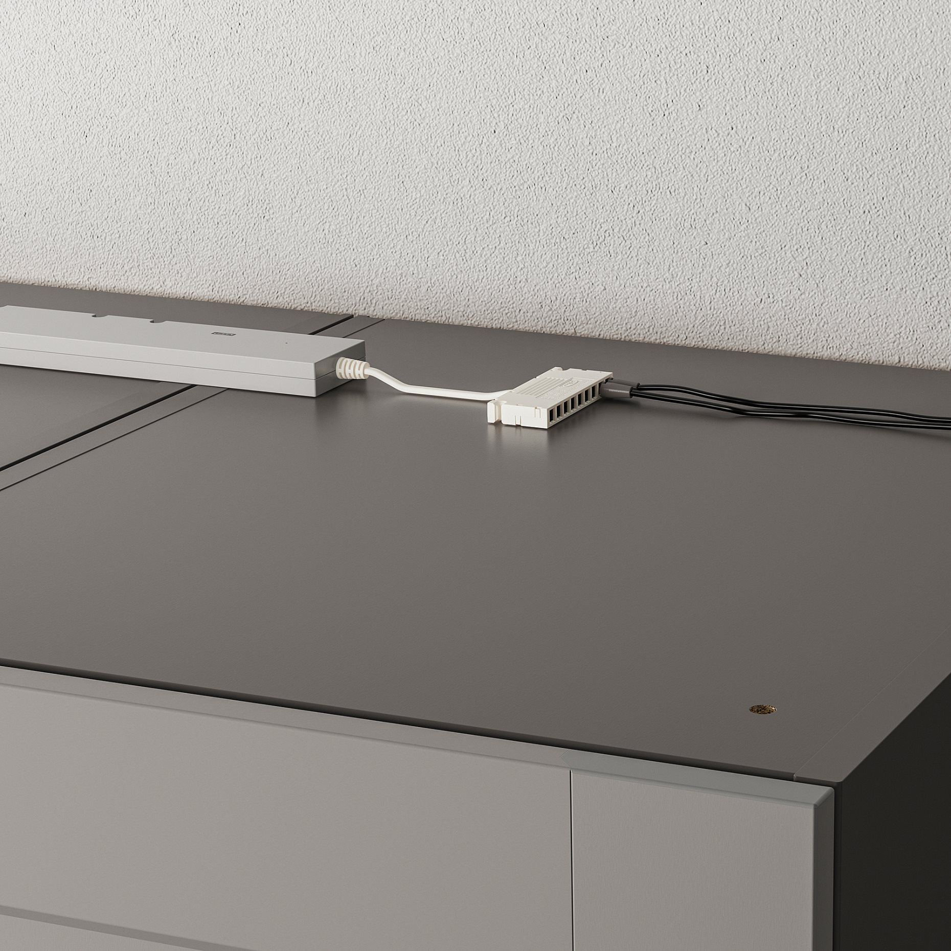 ÖVERSIDAN, wardrobe strip with built-in LED light source with sensor/dimmable, 96 cm, 005.895.56