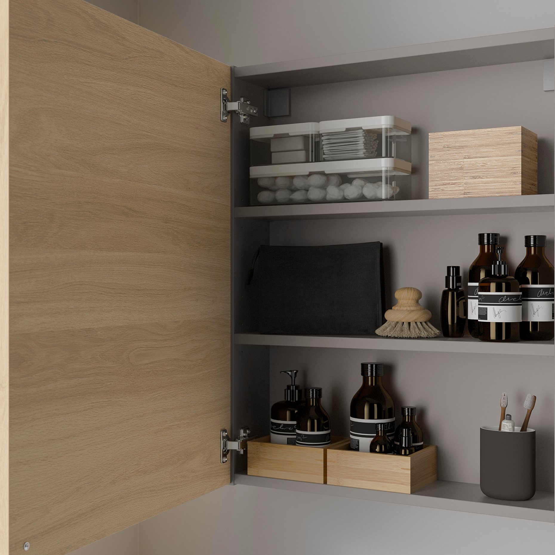ENHET, wall cabinet with 2 shelves/door, 093.236.56