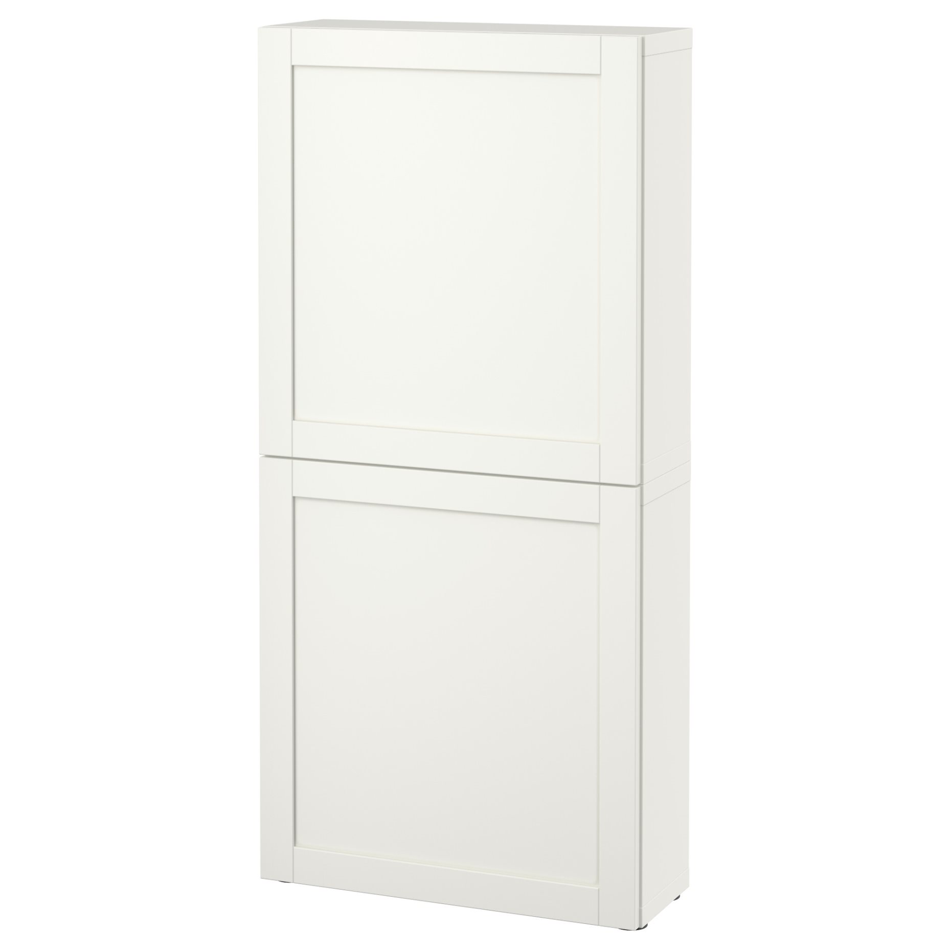 BESTÅ, wall cabinet with 2 doors, 60x22x128 cm, 094.219.87