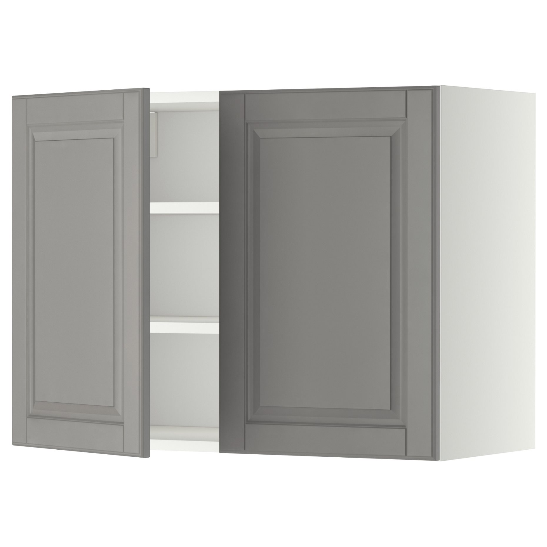 METOD, wall cabinet with shelves/2 doors, 80x60 cm, 094.572.31