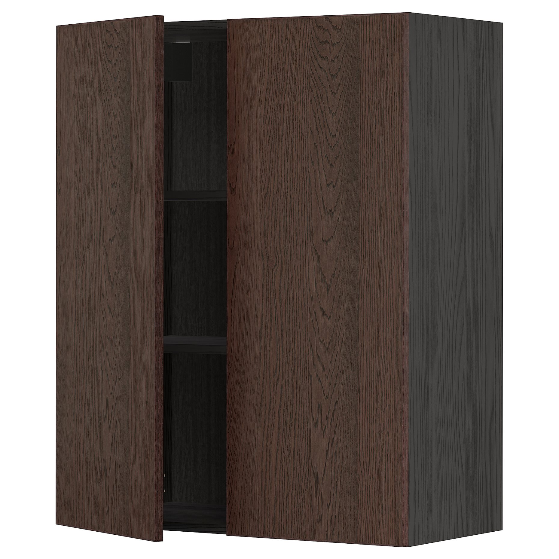METOD, wall cabinet with shelves/2 doors, 80x100 cm, 094.590.27