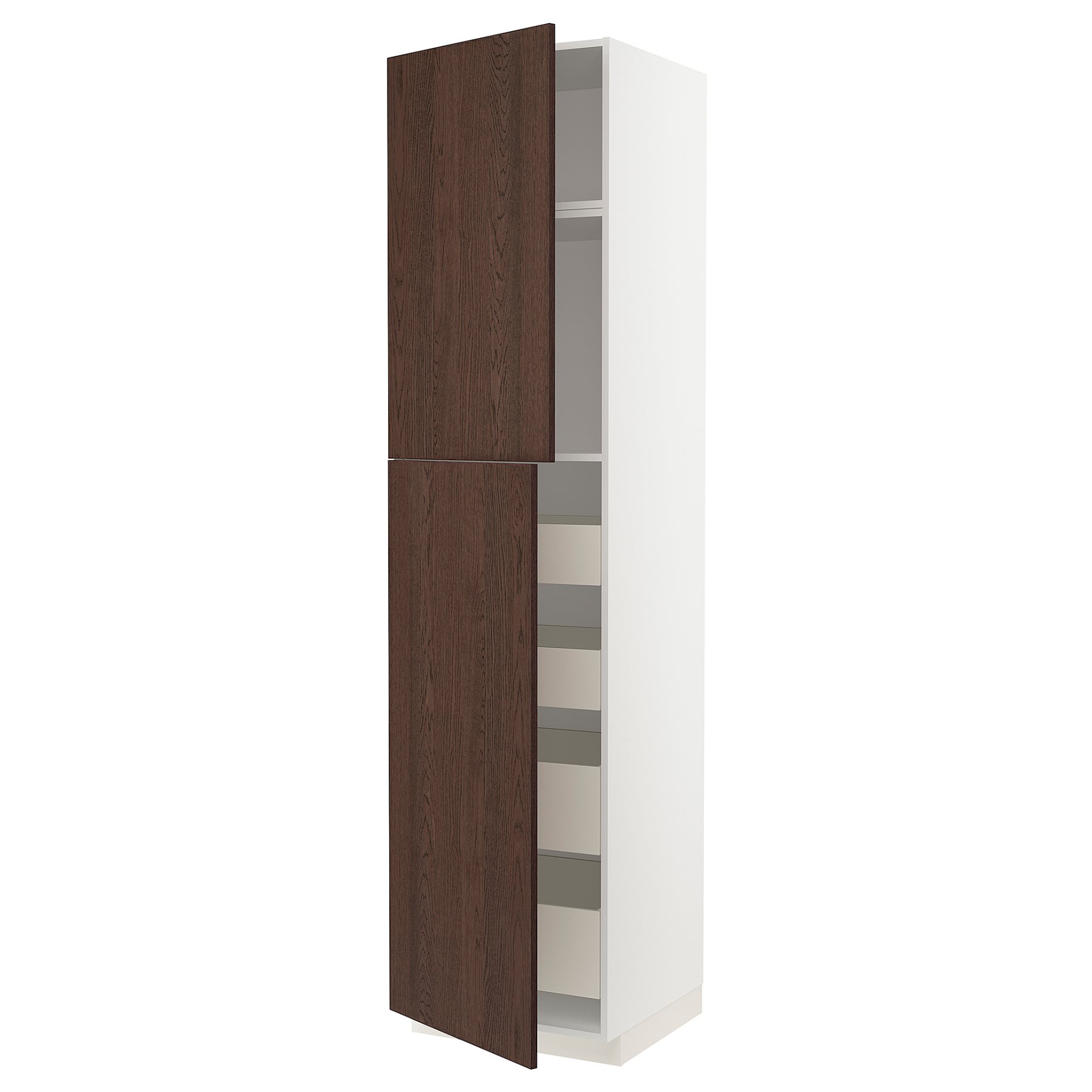 METOD/MAXIMERA, high cabinet with 2 doors/4 drawers, 60x60x240 cm, 094.594.85
