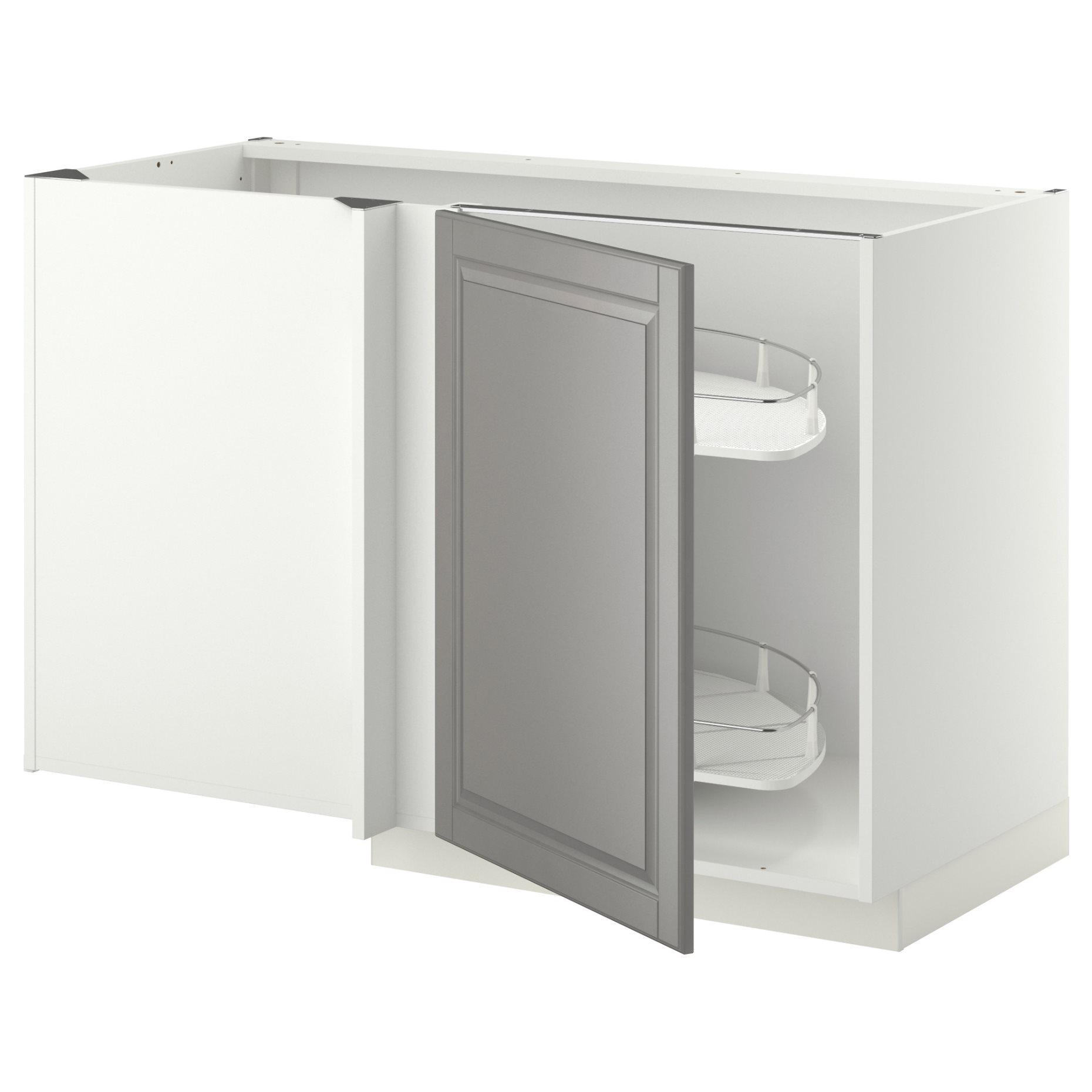 METOD, corner base cabinet with pull-out fitting, 128x68 cm, 094.646.94