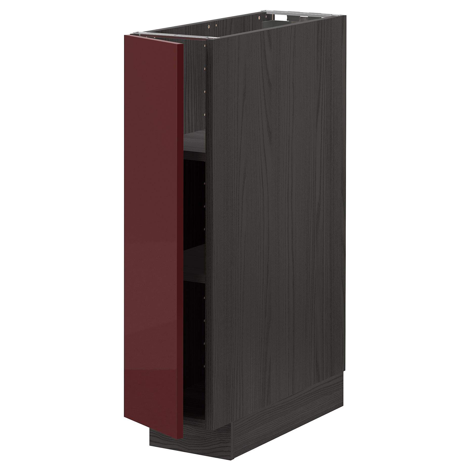 METOD, base cabinet with shelves, 20x60 cm, 094.655.75