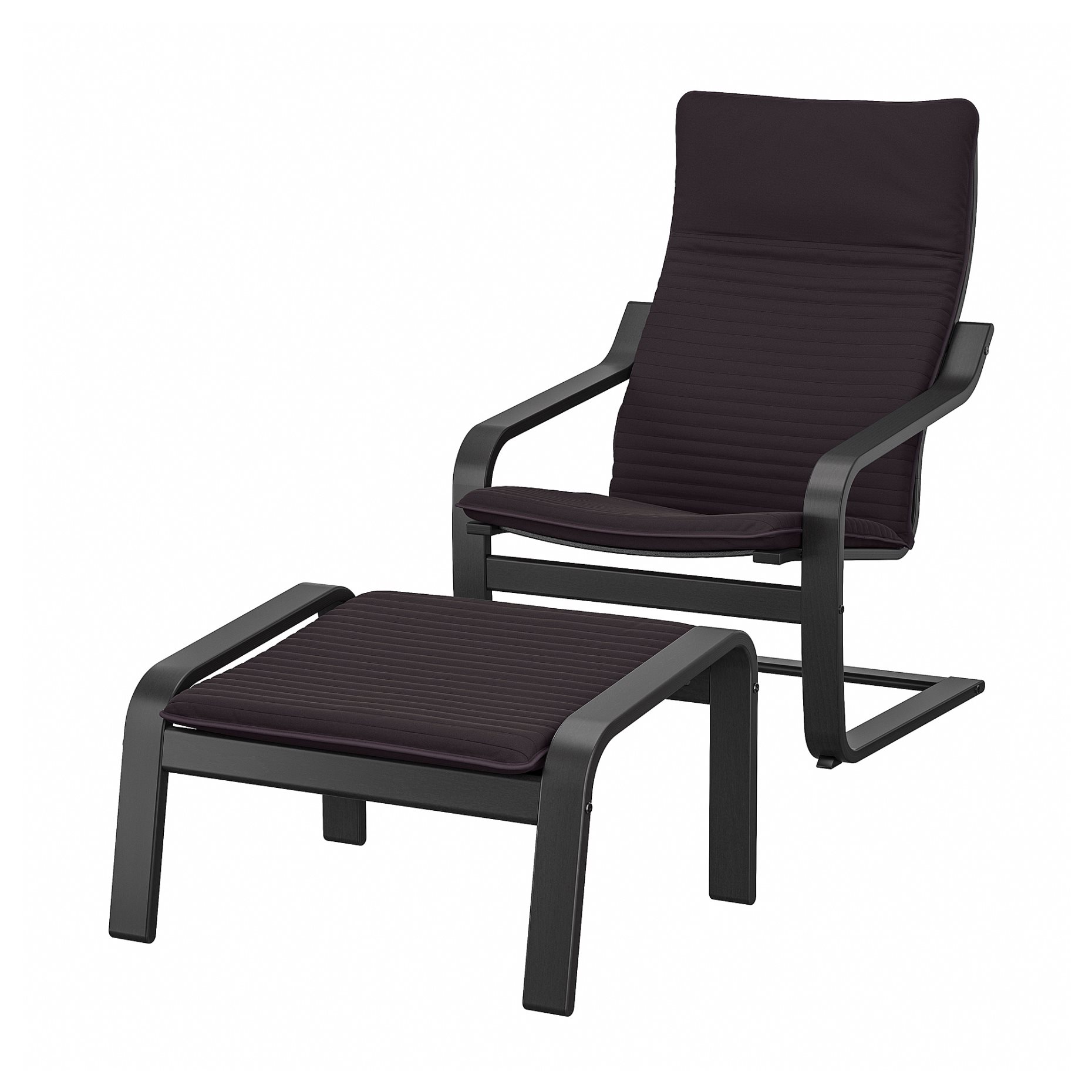 POÄNG, armchair and footstool, 094.842.01