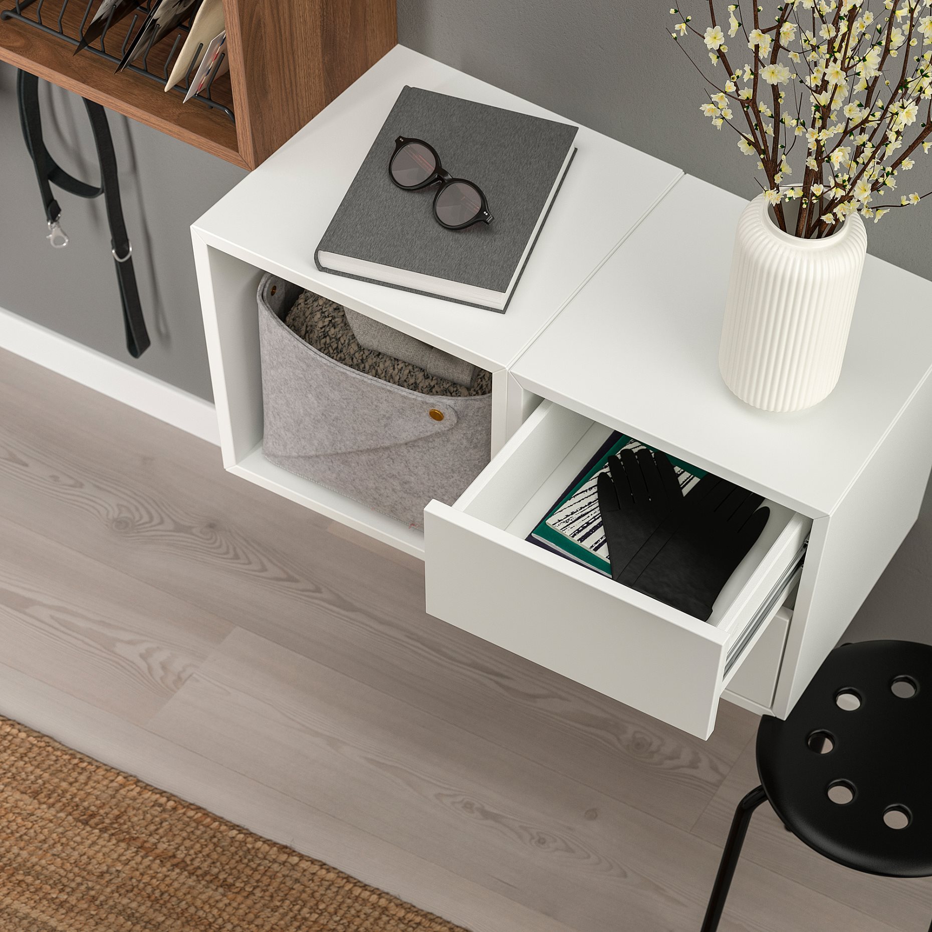 EKET, wall-mounted storage combination, 105x35x70 cm, 094.903.20