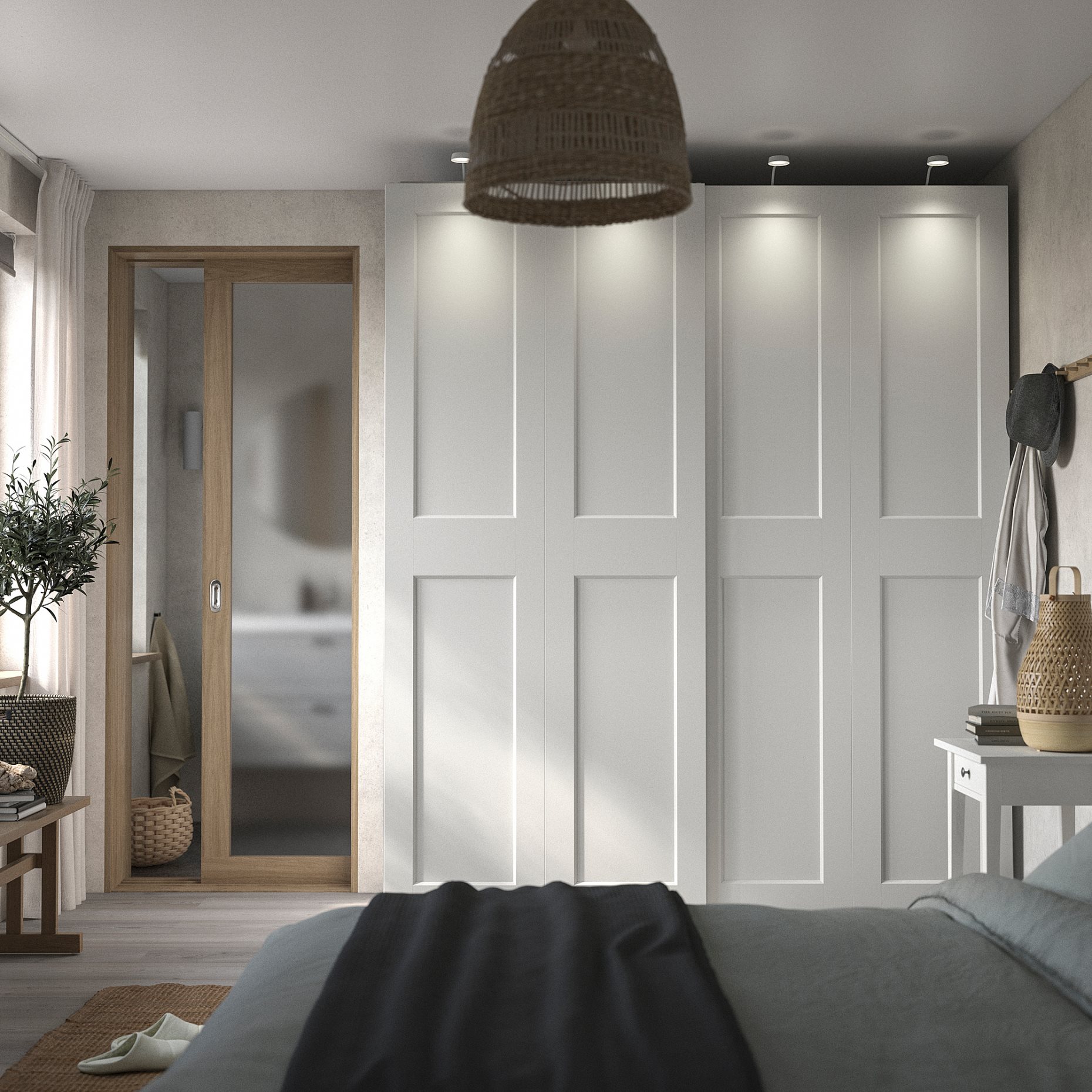 PAX/GRIMO, wardrobe combination, 200x66x236 cm, 095.028.51