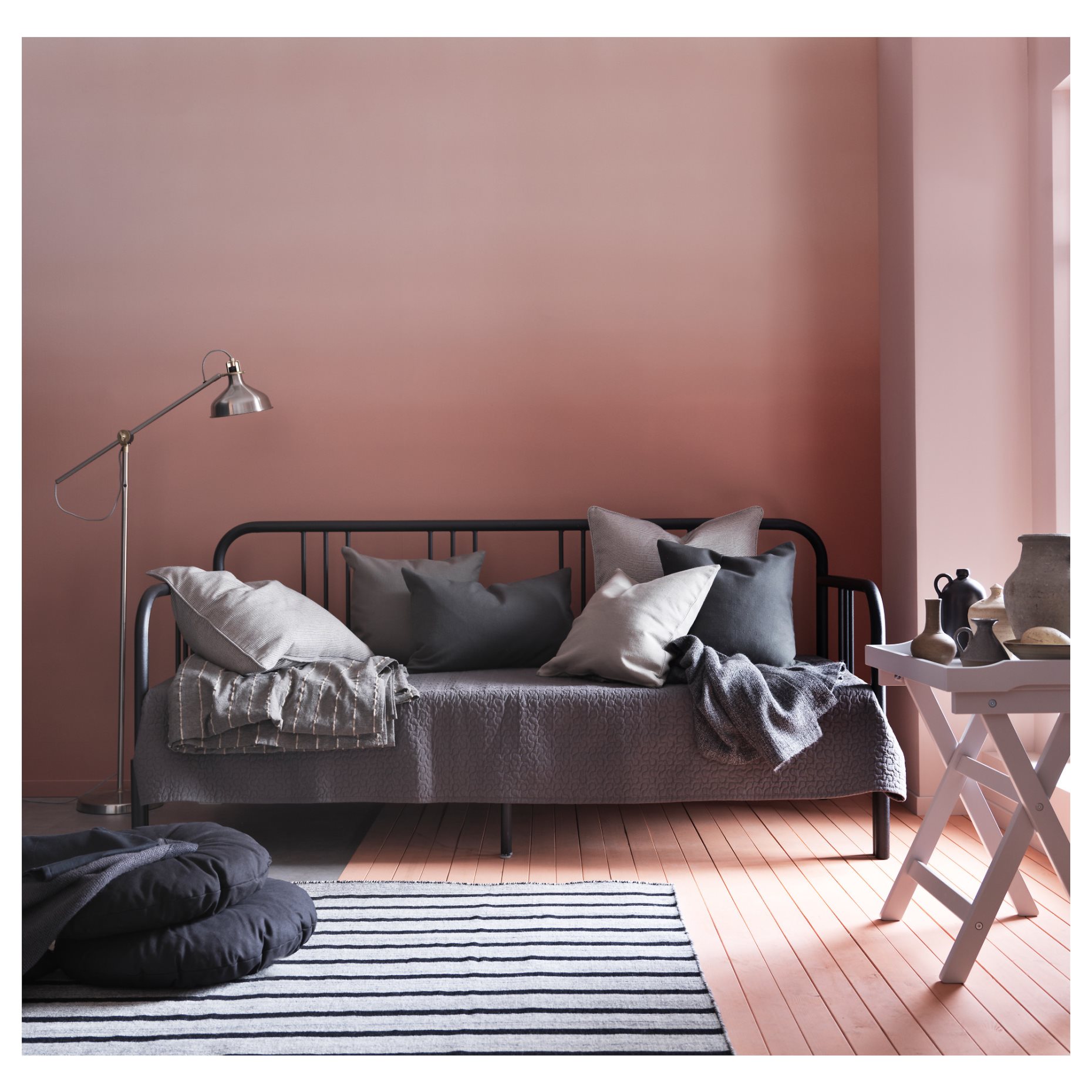 FYRESDAL, day-bed with 2 mattresses, 80x200 cm, 095.214.68