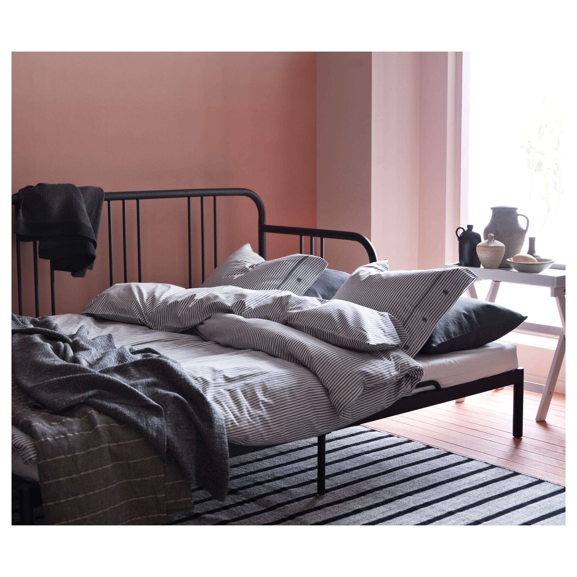 FYRESDAL, day-bed with 2 mattresses, 80x200 cm, 095.214.68